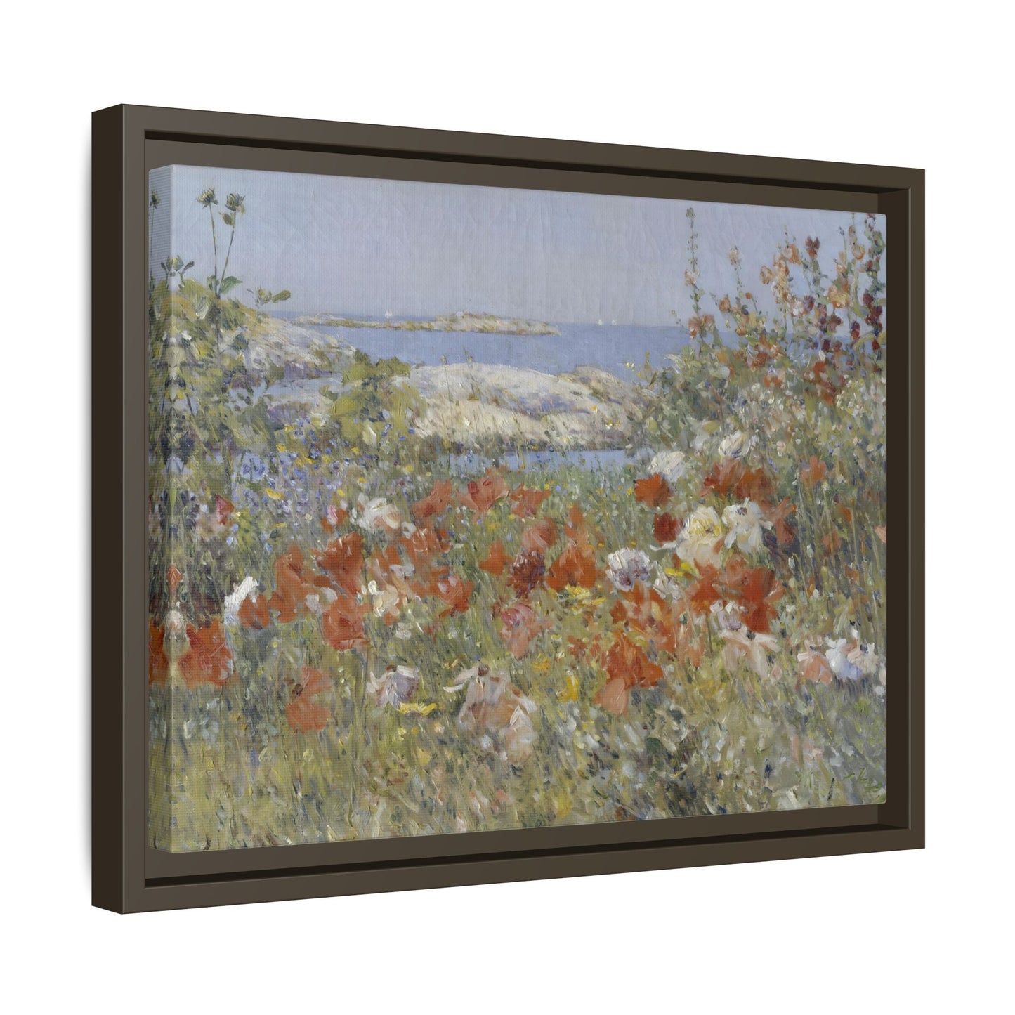 Colorful Floral Canvas Wall Art - Wildflower Landscape Print - YesArtYes