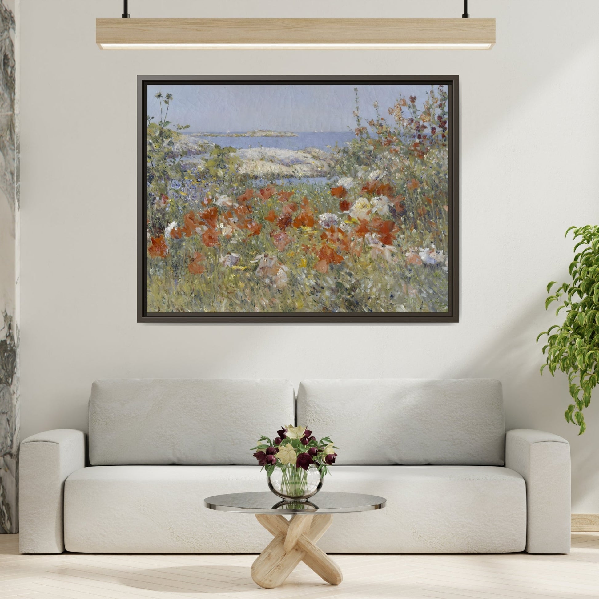 Colorful Floral Canvas Wall Art - Wildflower Landscape Print - YesArtYes