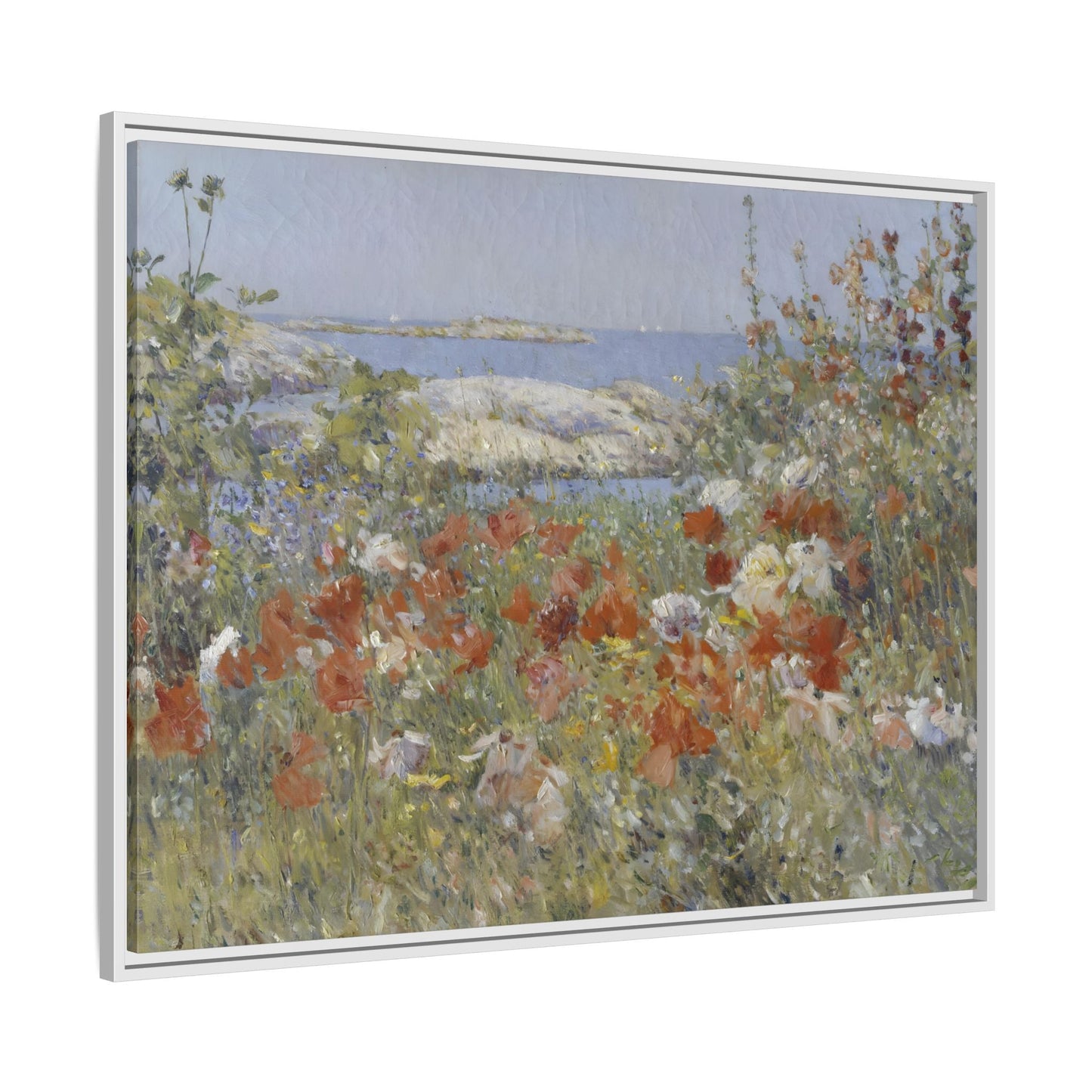 Colorful Floral Canvas Wall Art - Wildflower Landscape Print - YesArtYes