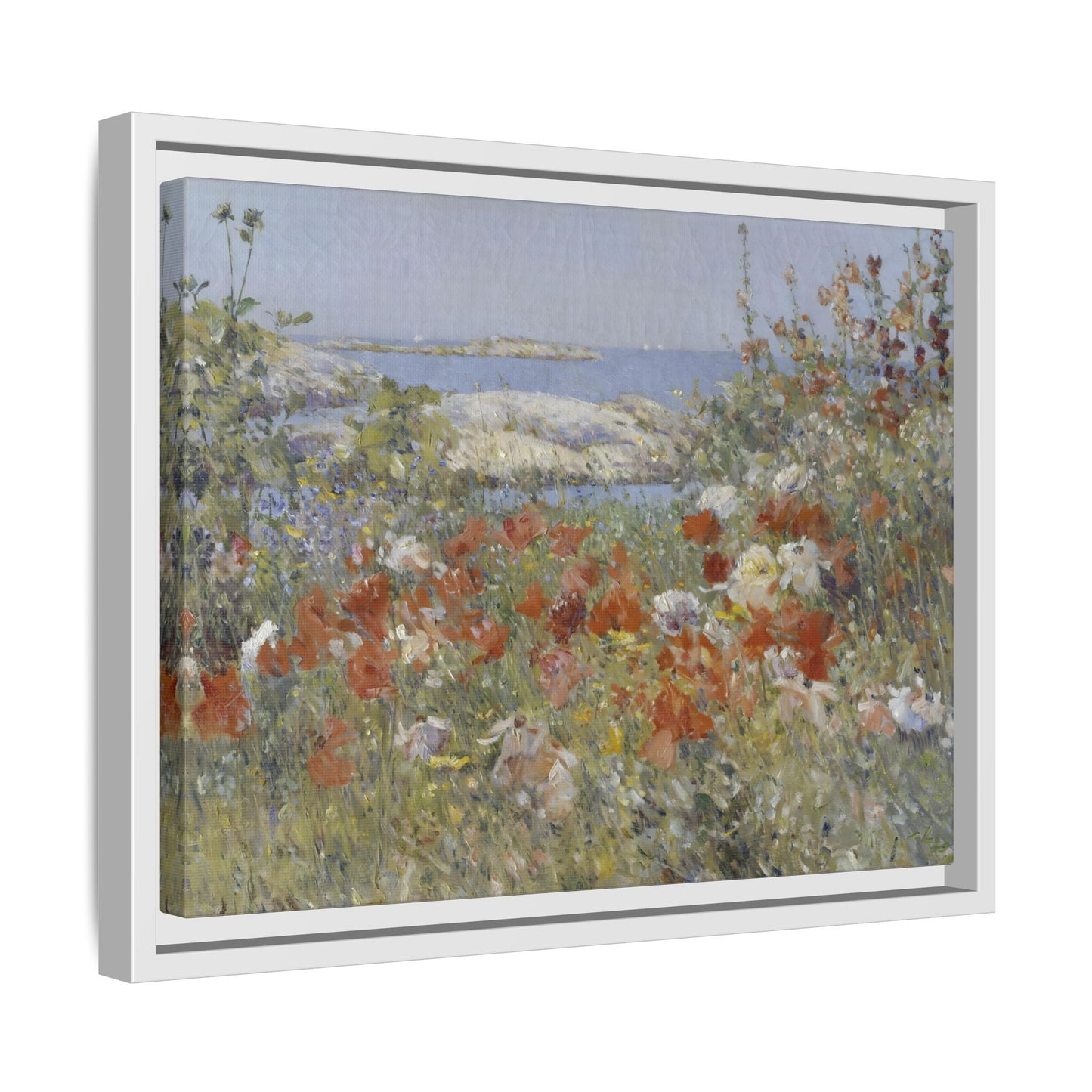 Colorful Floral Canvas Wall Art - Wildflower Landscape Print - YesArtYes