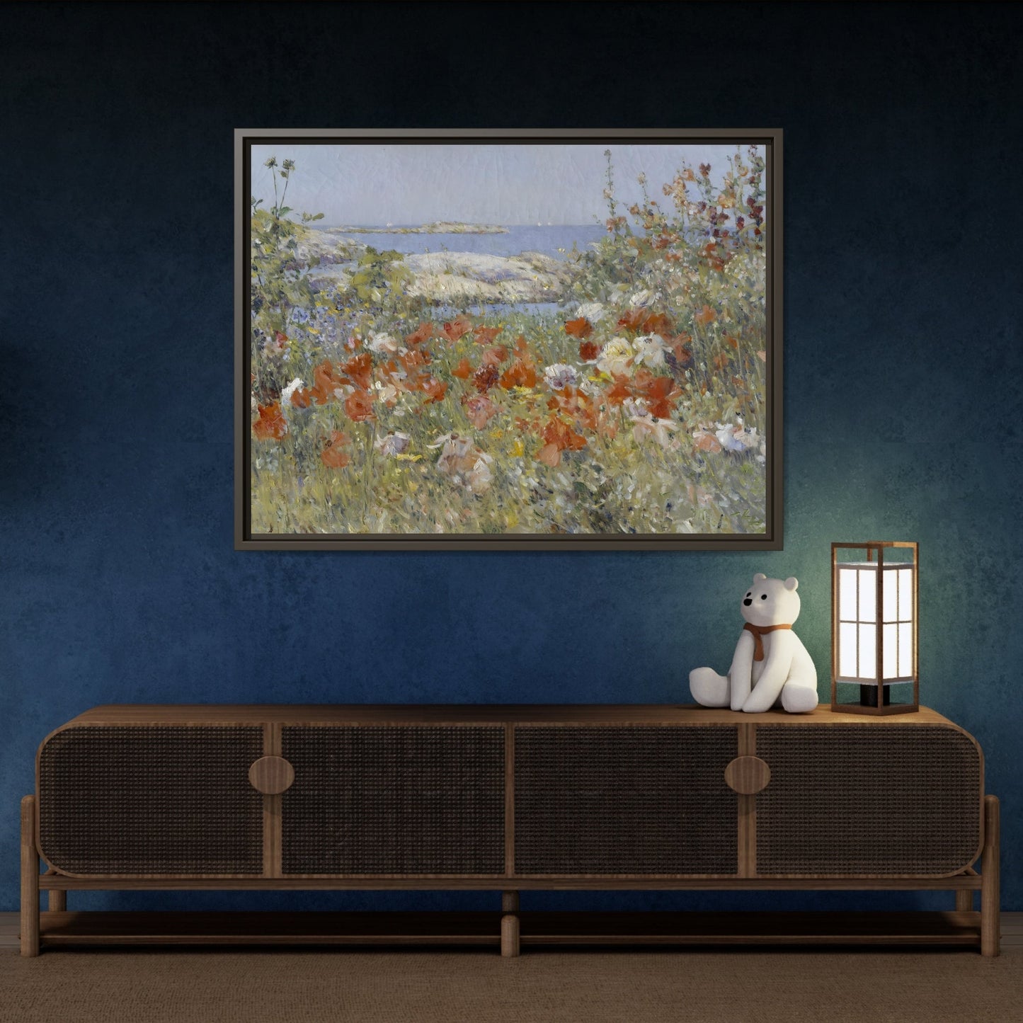Colorful Floral Canvas Wall Art - Wildflower Landscape Print - YesArtYes