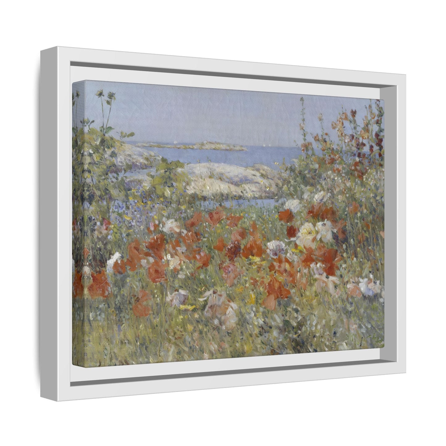 Colorful Floral Canvas Wall Art - Wildflower Landscape Print - YesArtYes