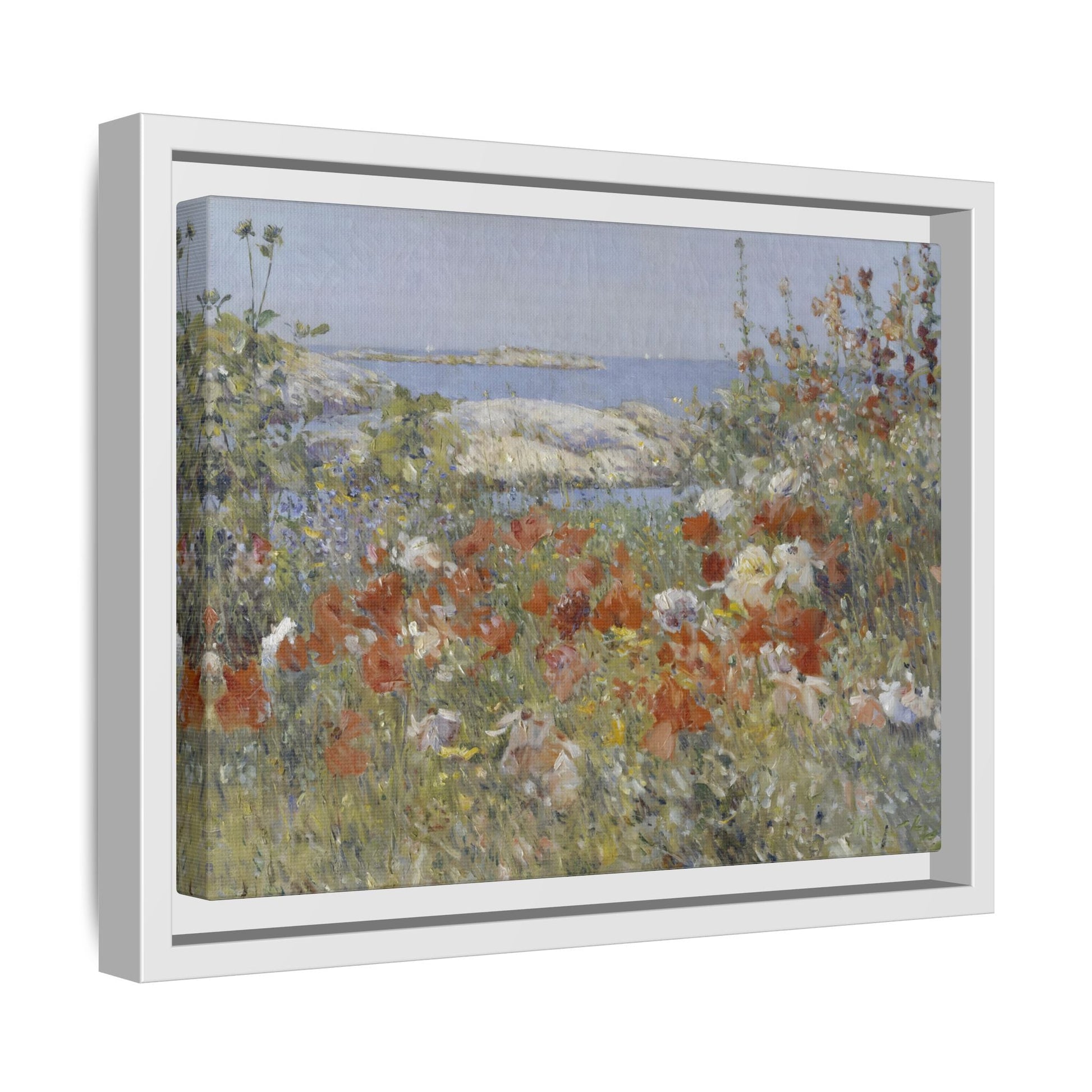 Colorful Floral Canvas Wall Art - Wildflower Landscape Print - YesArtYes