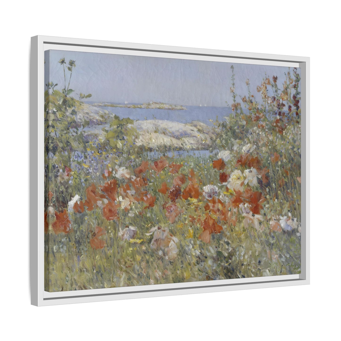 Colorful Floral Canvas Wall Art - Wildflower Landscape Print - YesArtYes