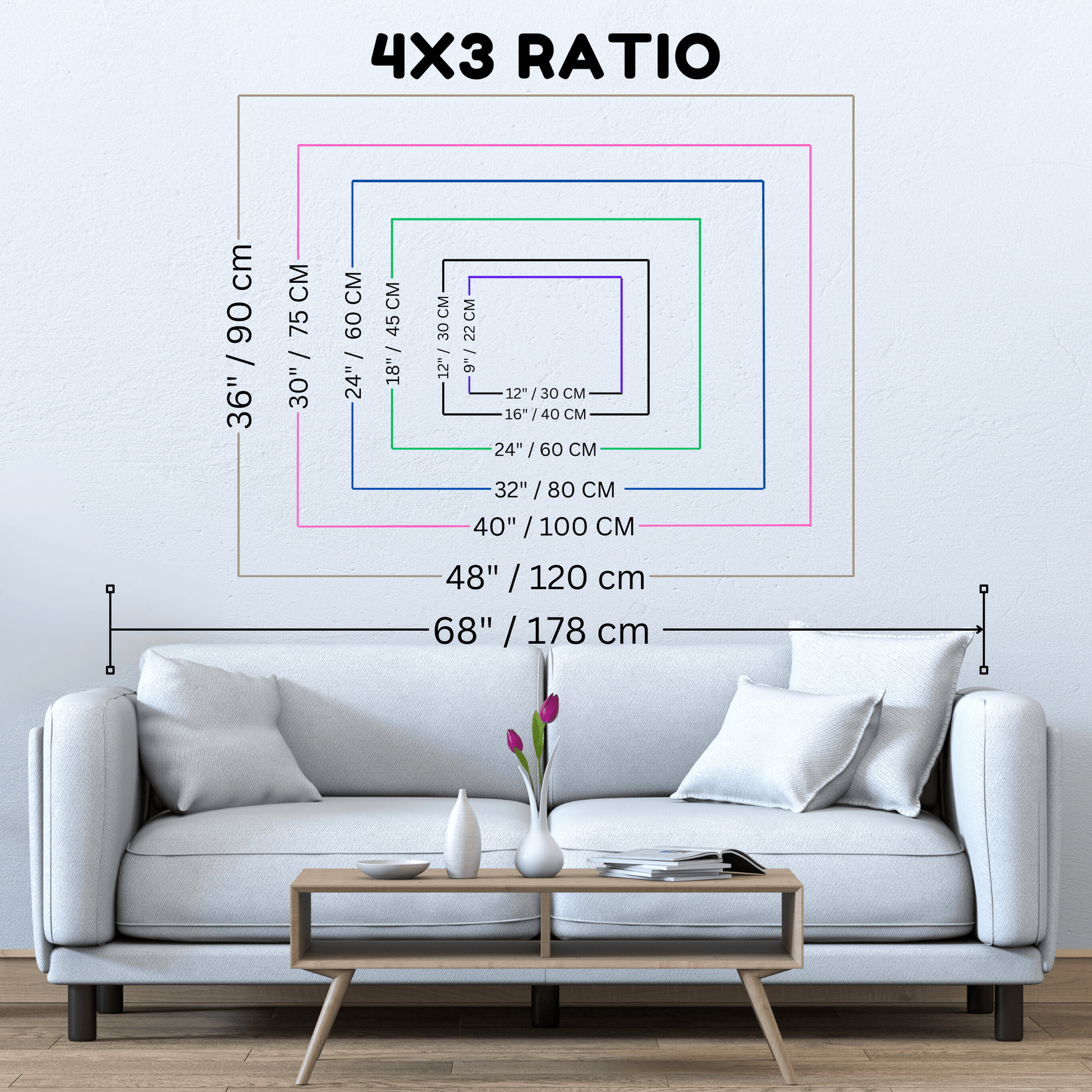 Colorful Japanese Abstract Polka Dot Canvas Wall Art – Kusama Inspired Surreal Print