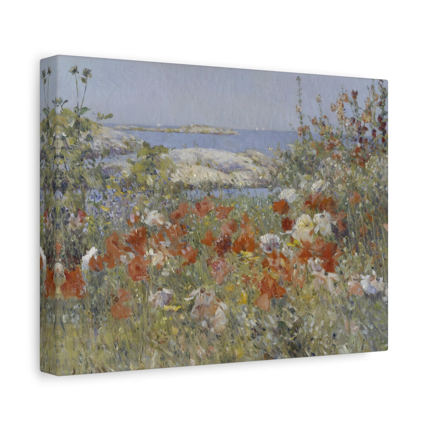 Colorful Landscape Garden Isles of Shoals - Canvas Wall Art Print for Living Room