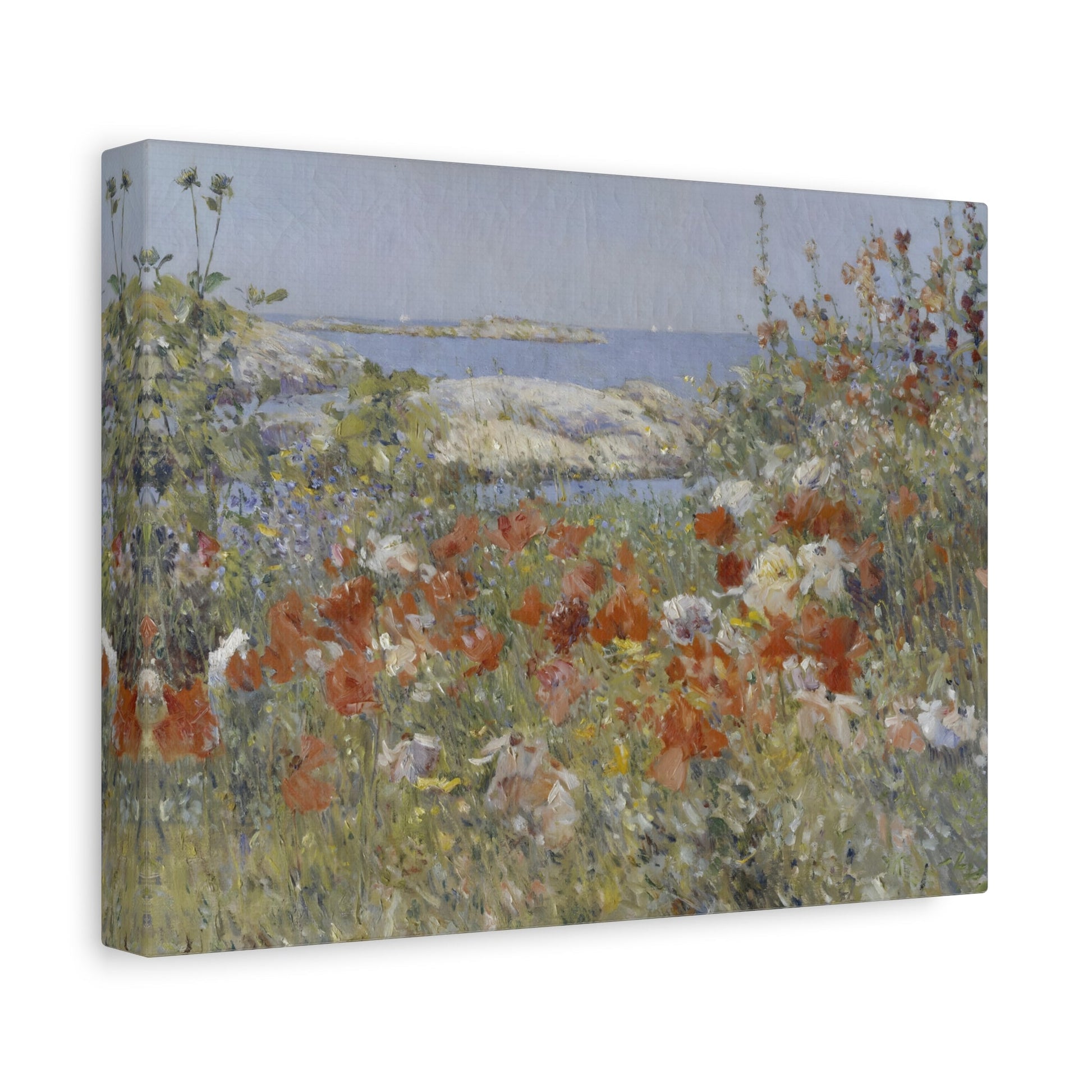 Colorful Landscape Garden Isles of Shoals - Canvas Wall Art Print for Living Room