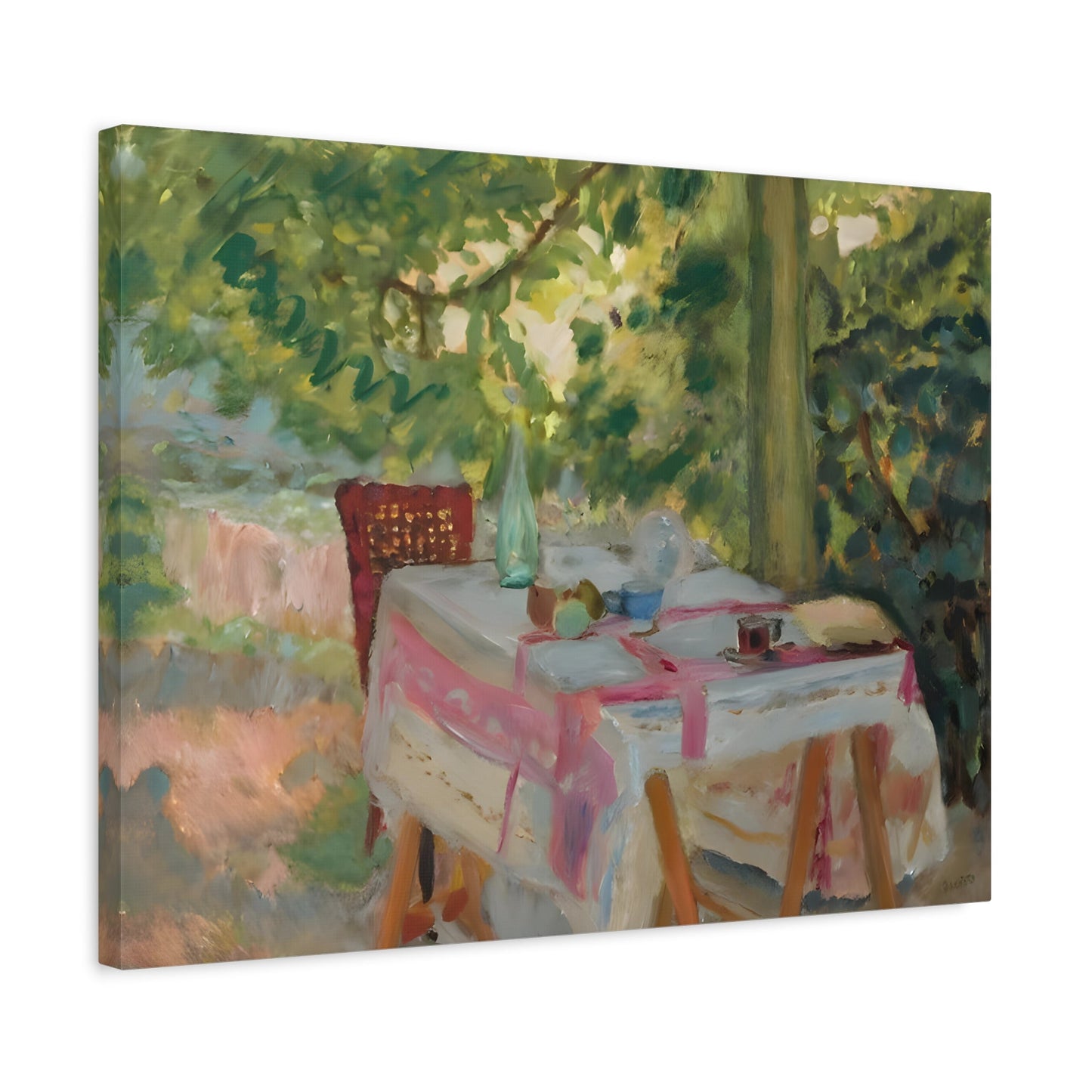 Colorful Pierre Bonnard Garden Canvas Wall Art Print - YesArtYes