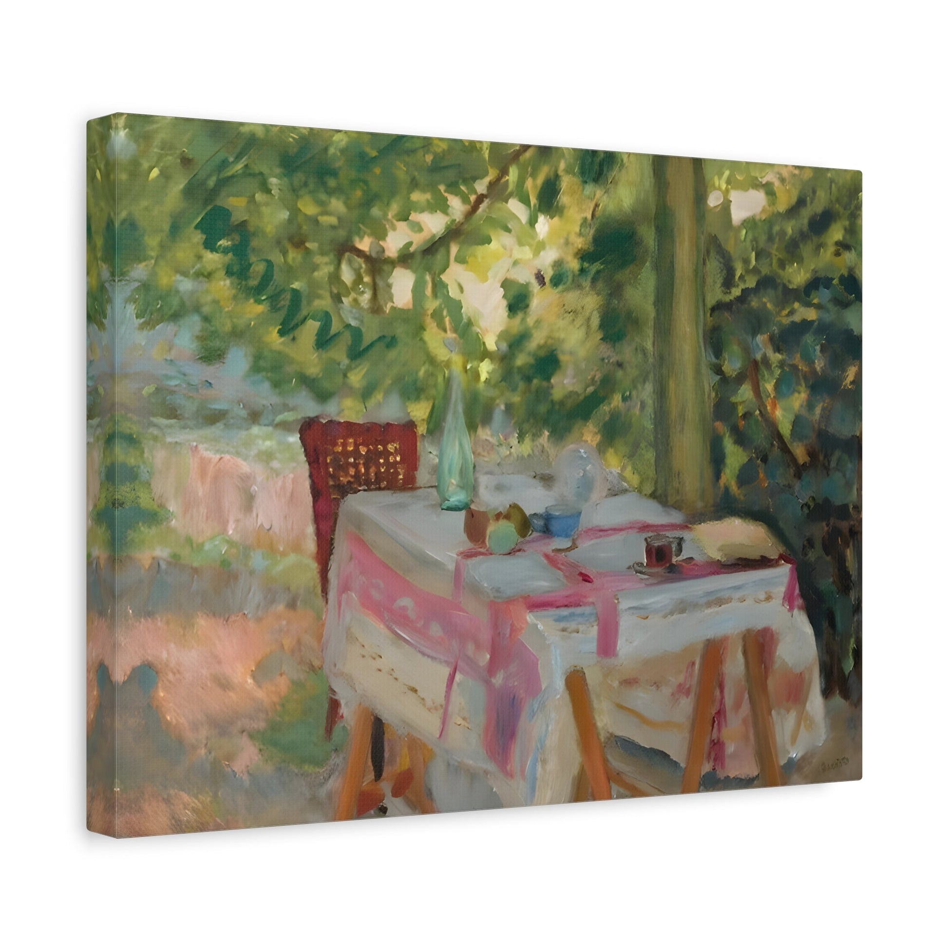 Colorful Pierre Bonnard Garden Canvas Wall Art Print - YesArtYes