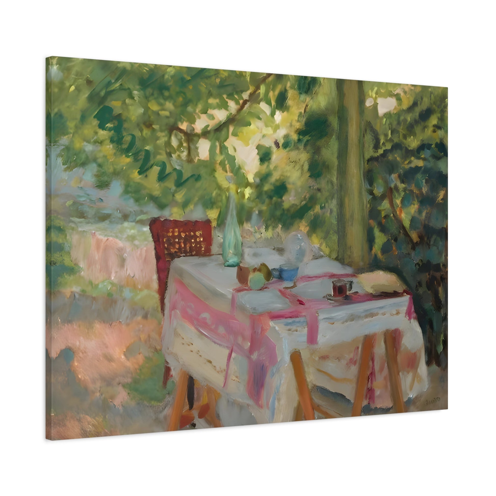 Colorful Pierre Bonnard Garden Canvas Wall Art Print - YesArtYes