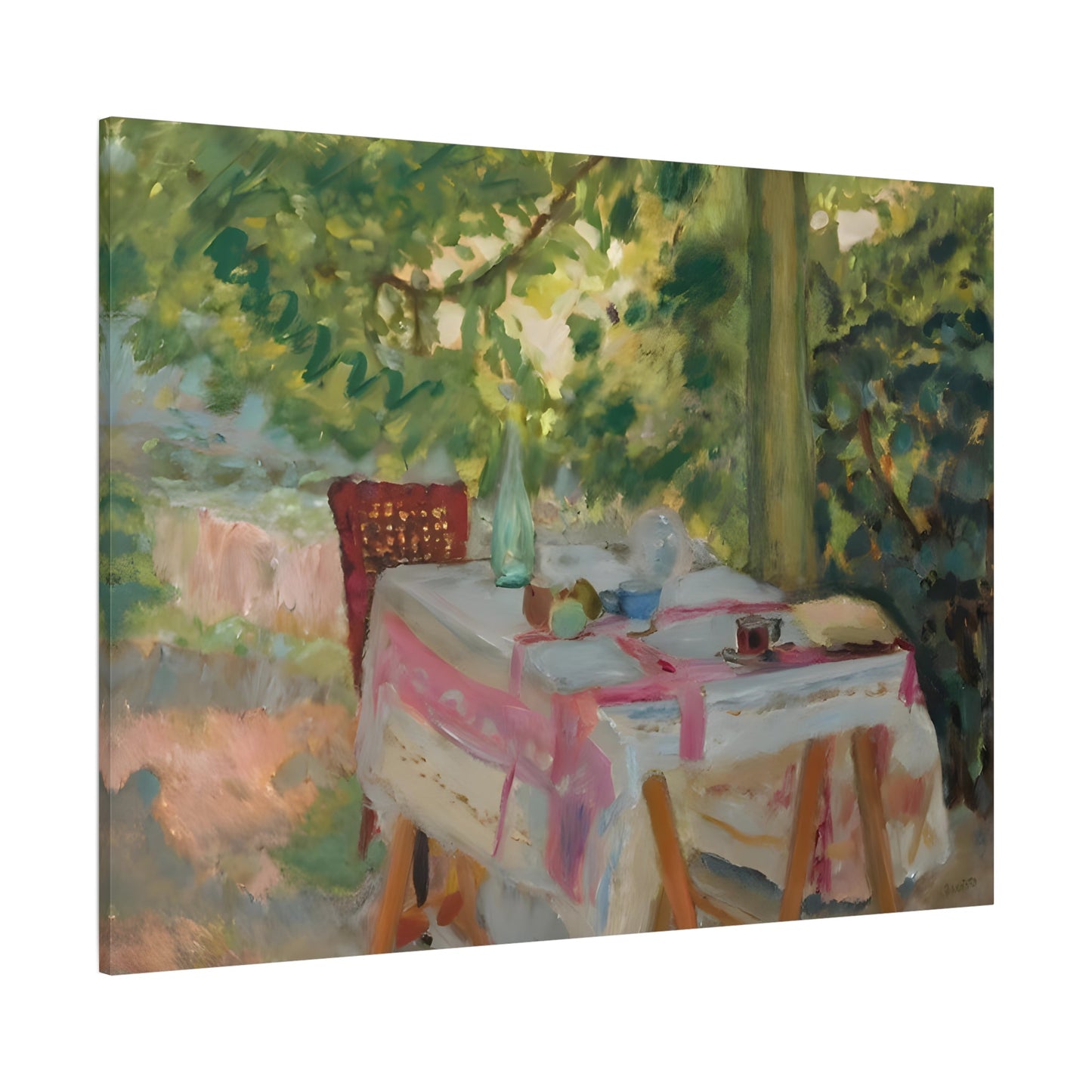 Colorful Pierre Bonnard Garden Canvas Wall Art Print - YesArtYes