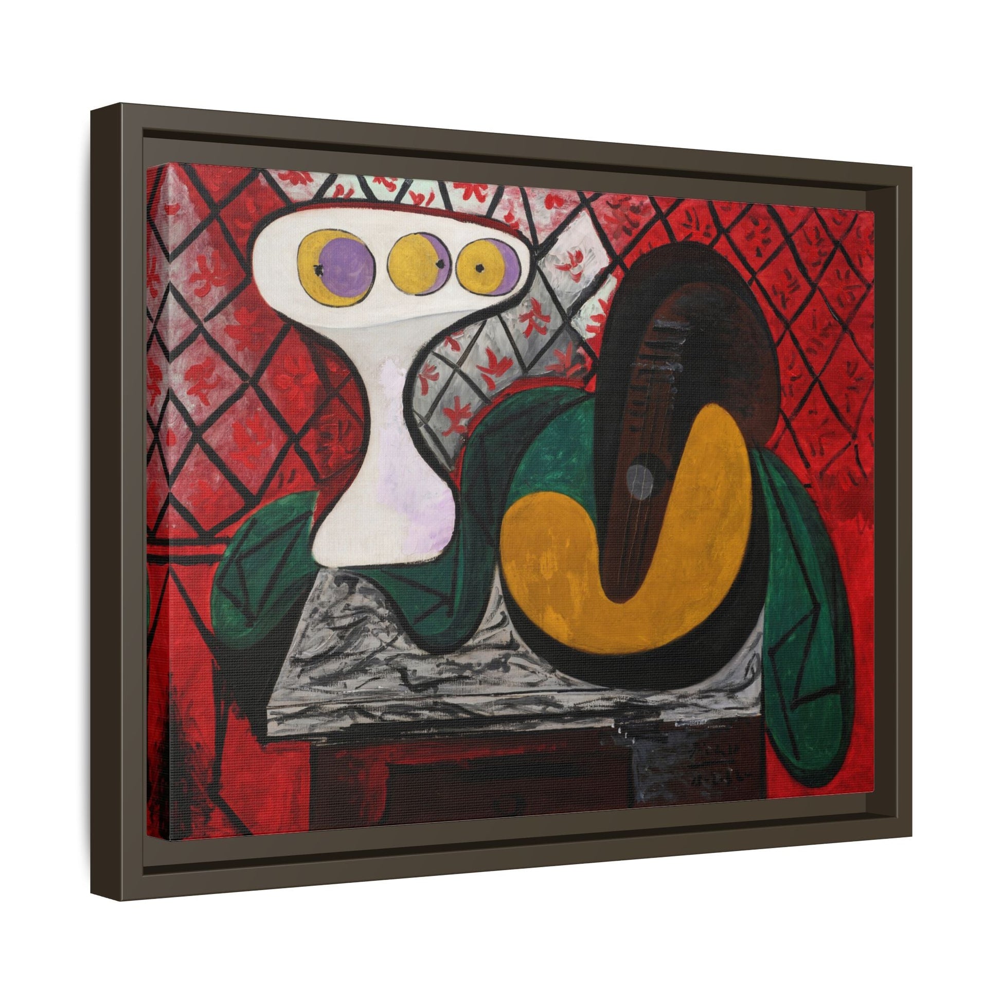 Compotier and Guitar Canvas Picasso Wall Art Print Reproduction - YesArtYes
