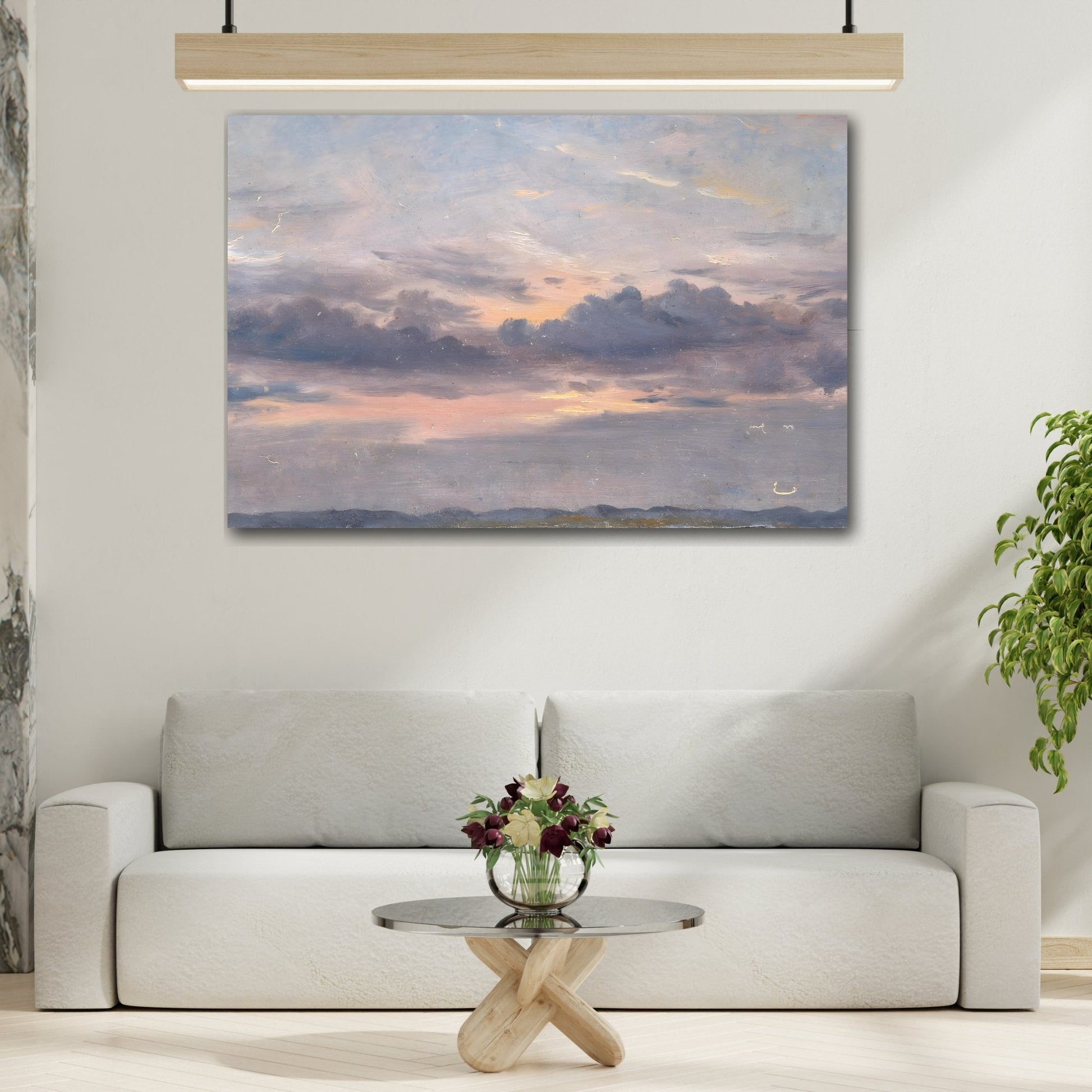 Constable Cloud Sky Romantic Sunset Canvas Print - Landscape Wall Art Prints