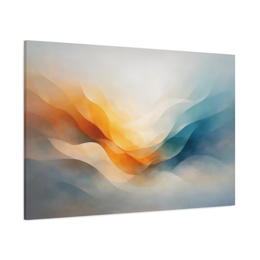 Contemporary Fluid Abstract shown as stretched canvas wall art
