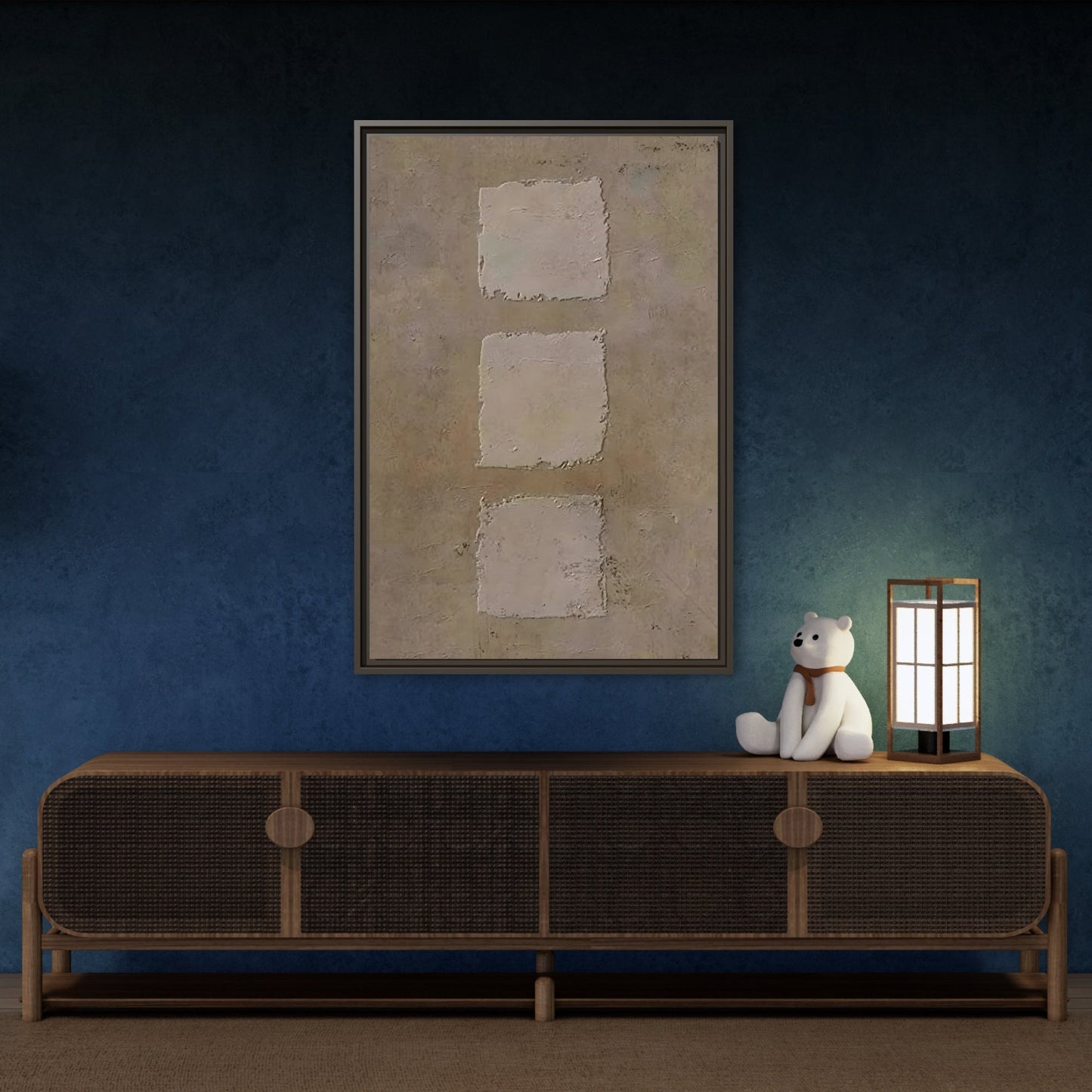 Contemporary Wabi - Sabi Minimalist Japanese Bohemian Canvas Print - YesArtYes