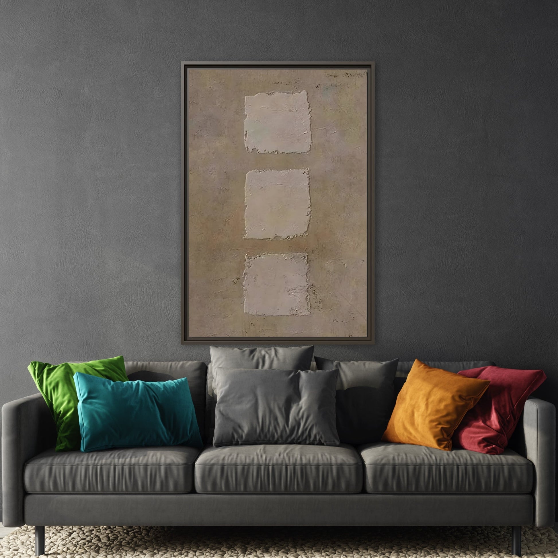 Contemporary Wabi - Sabi Minimalist Japanese Bohemian Canvas Print - YesArtYes