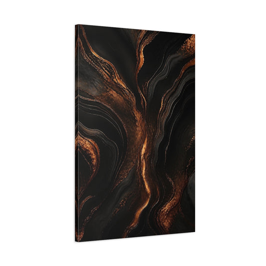 Main Mockup. Copper Veins Marble shown as canvas print