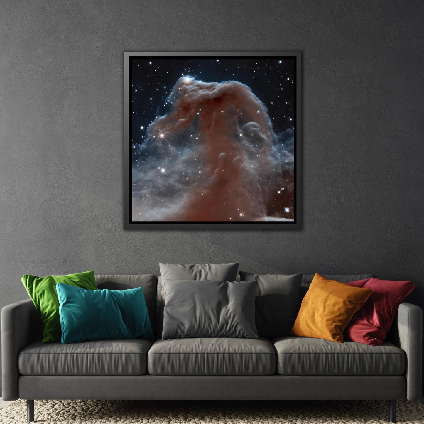 Cosmic Wonder Canvas Wall Art Prints - NASA Hubble Telescope Captures Horsehead Nebula in Space