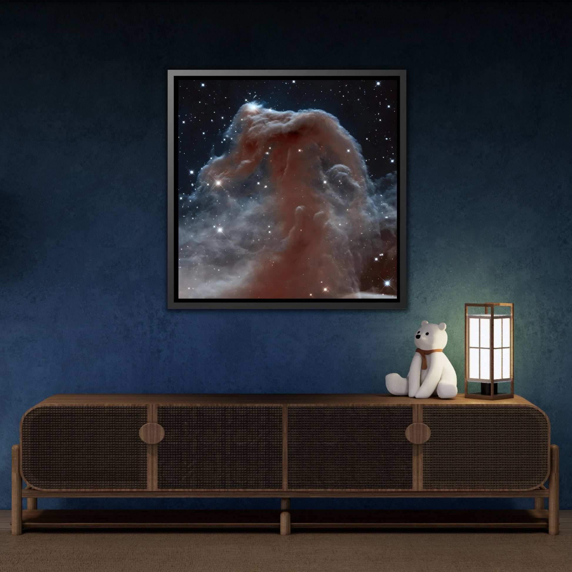 Cosmic Wonder Canvas Wall Art Prints - NASA Hubble Telescope Captures Horsehead Nebula in Space