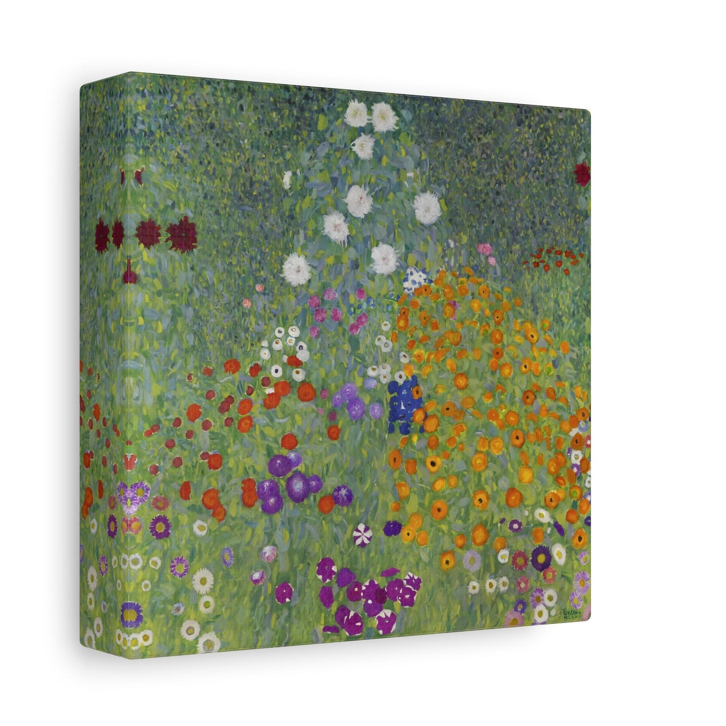 Cottage Flower Garden - Canvas Klimt Wall Art Print