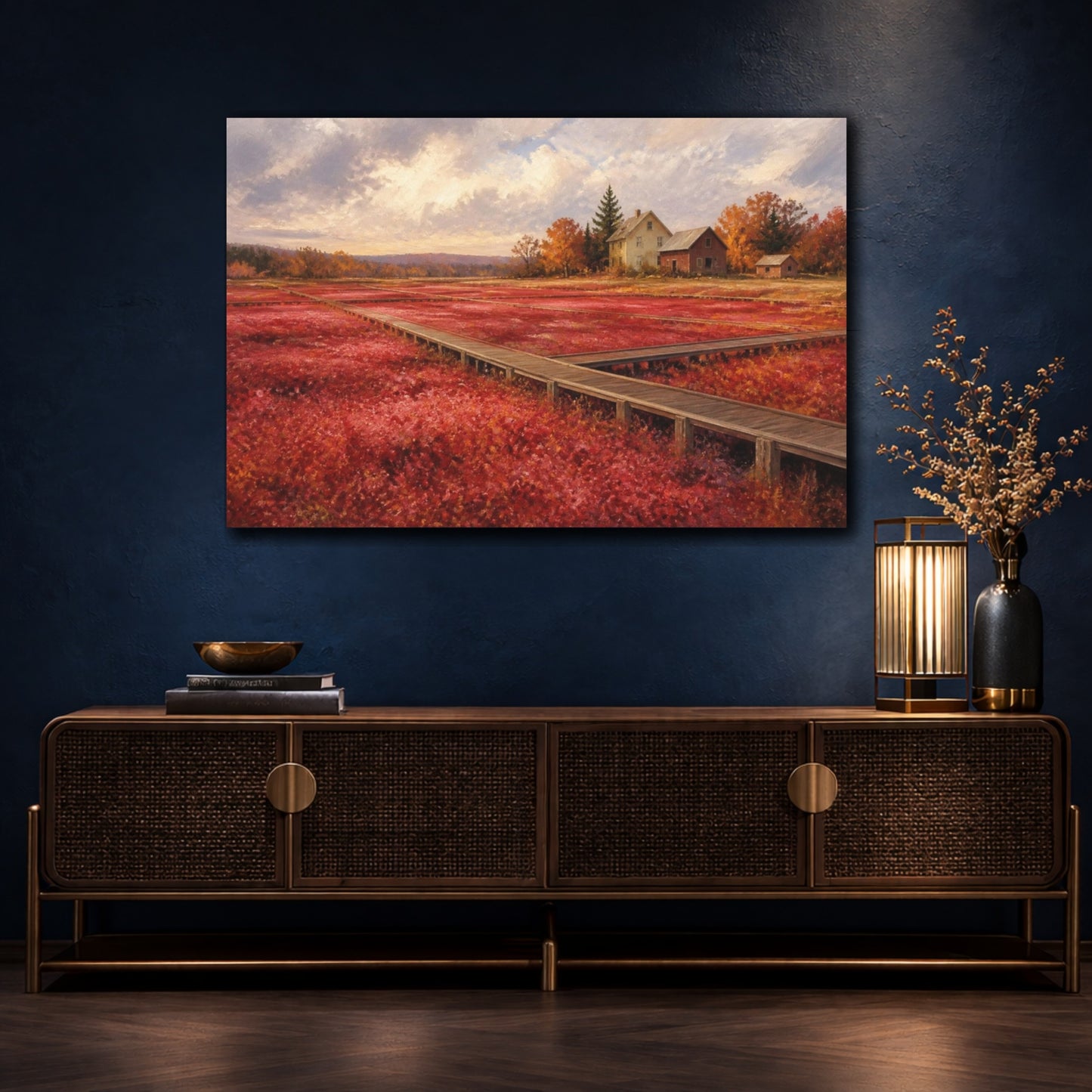 Mockup 4. Cranberry Bog Boardwalk shown as canvas print