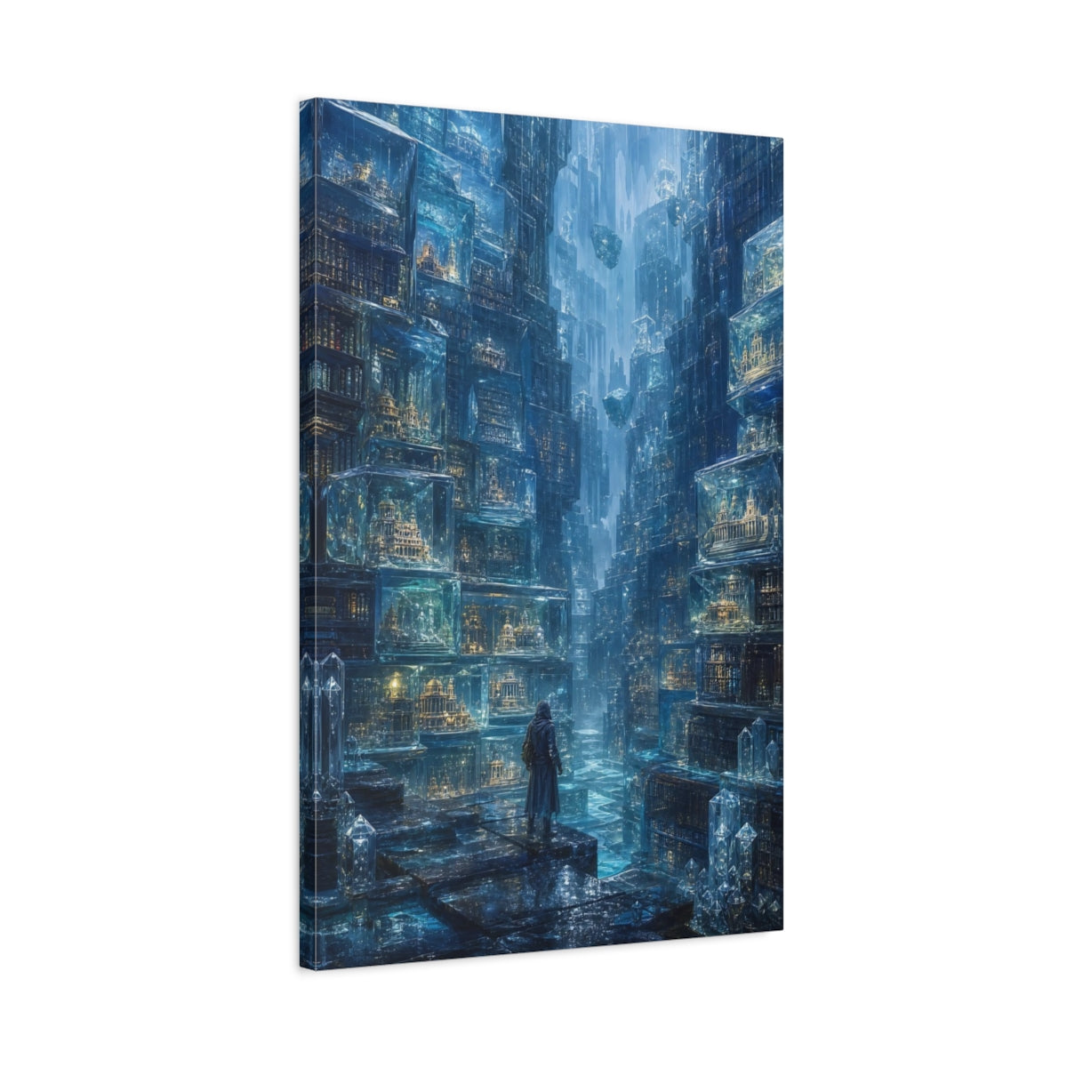 Side Mockup 2. Crystal City Archive shown as canvas print