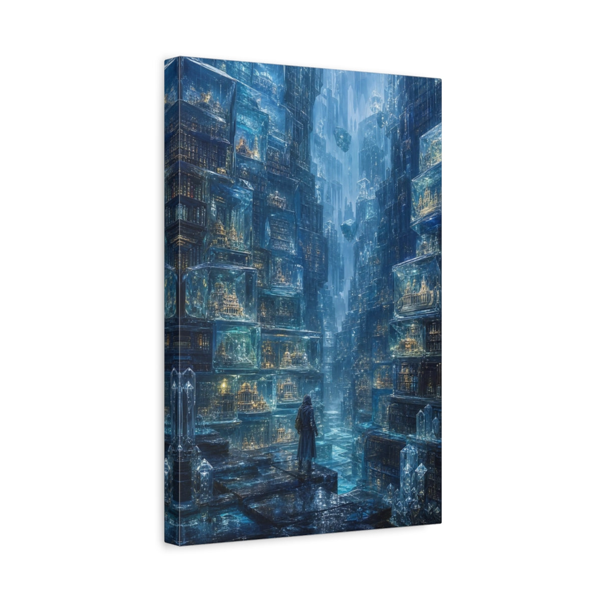Side Mockup 4. Crystal City Archive shown as canvas print