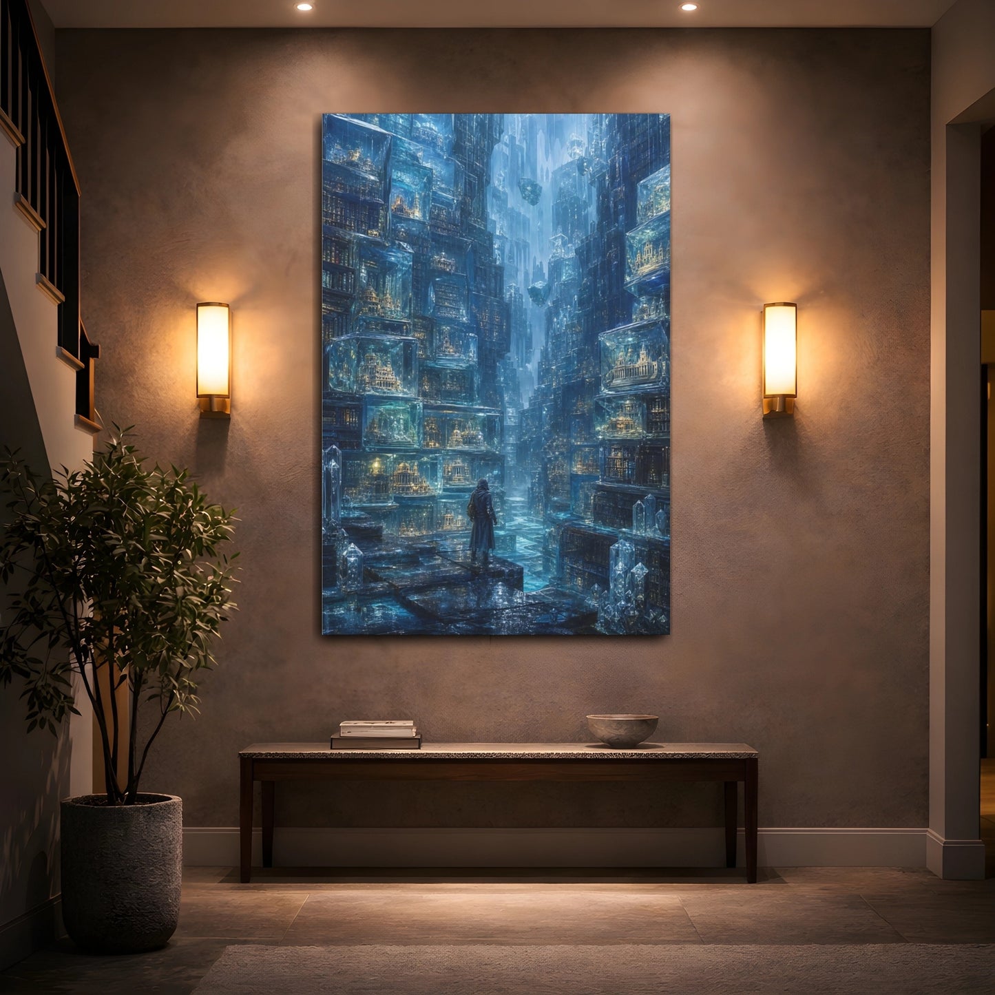 Mockup 2. Crystal City Archive shown as canvas print