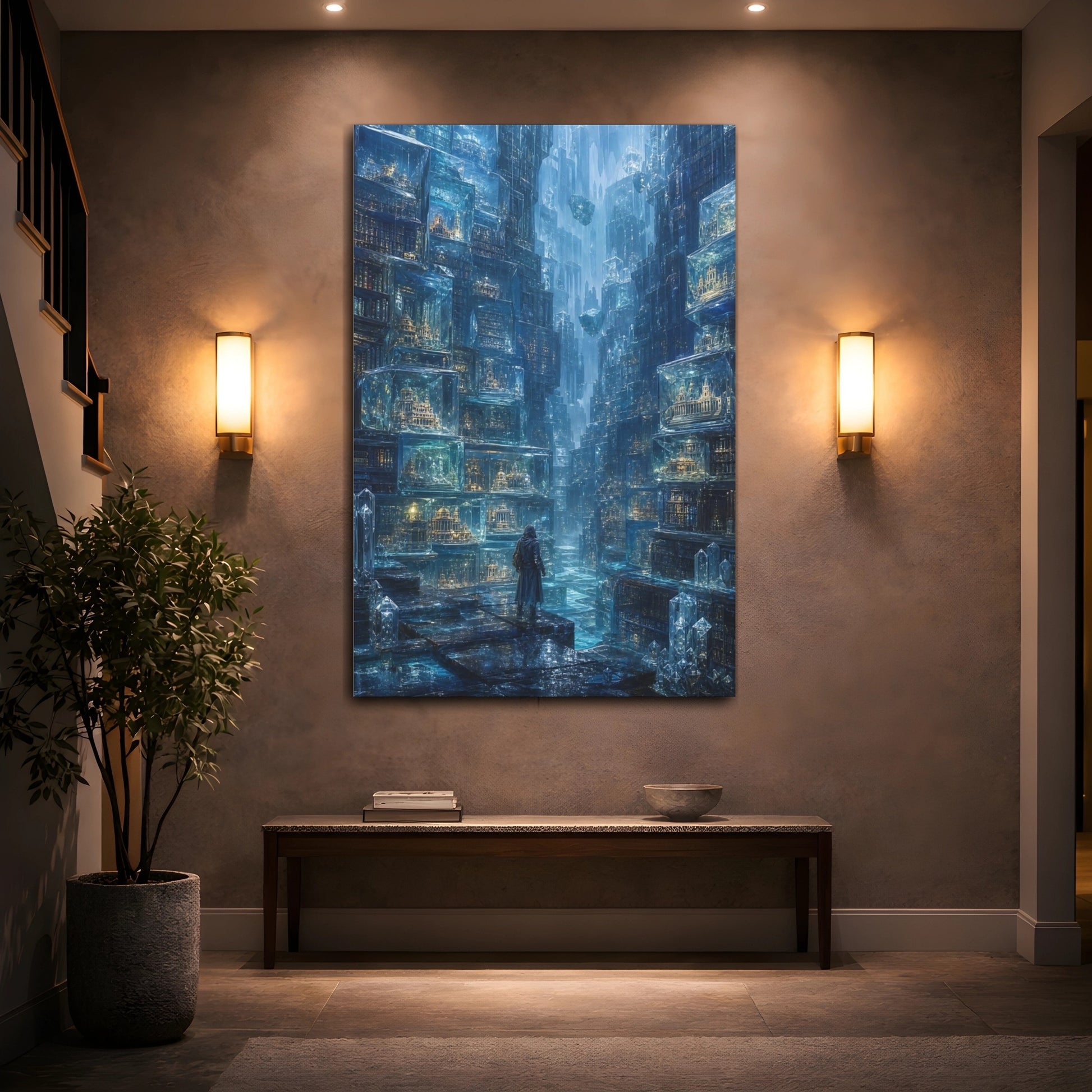 Mockup 2. Crystal City Archive shown as canvas print