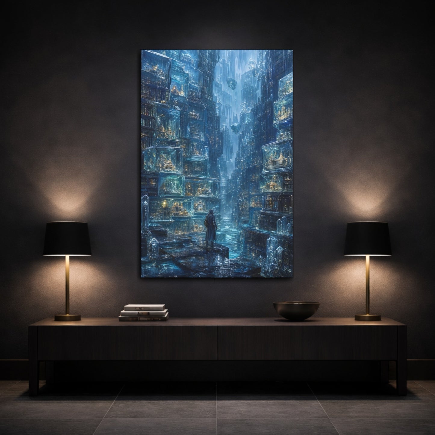 Mockup 3. Crystal City Archive shown as canvas print