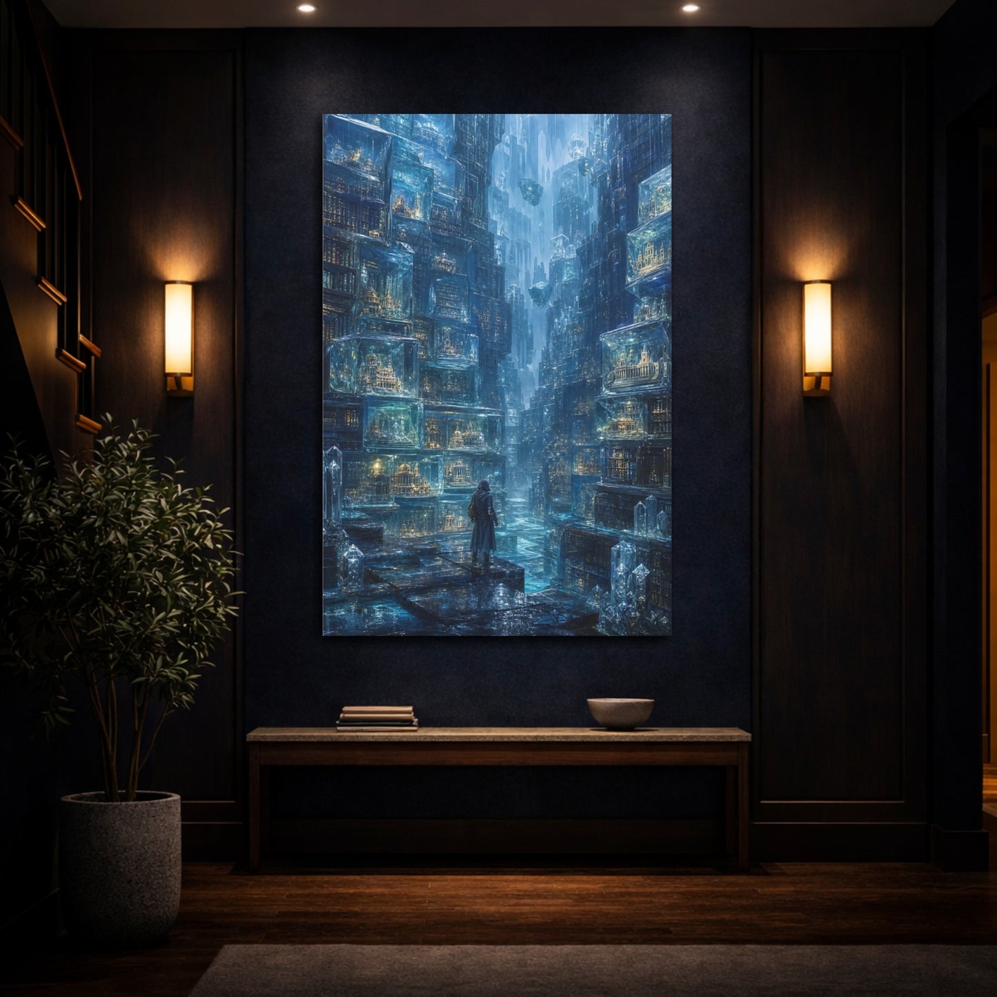 Mockup 4. Crystal City Archive shown as canvas print