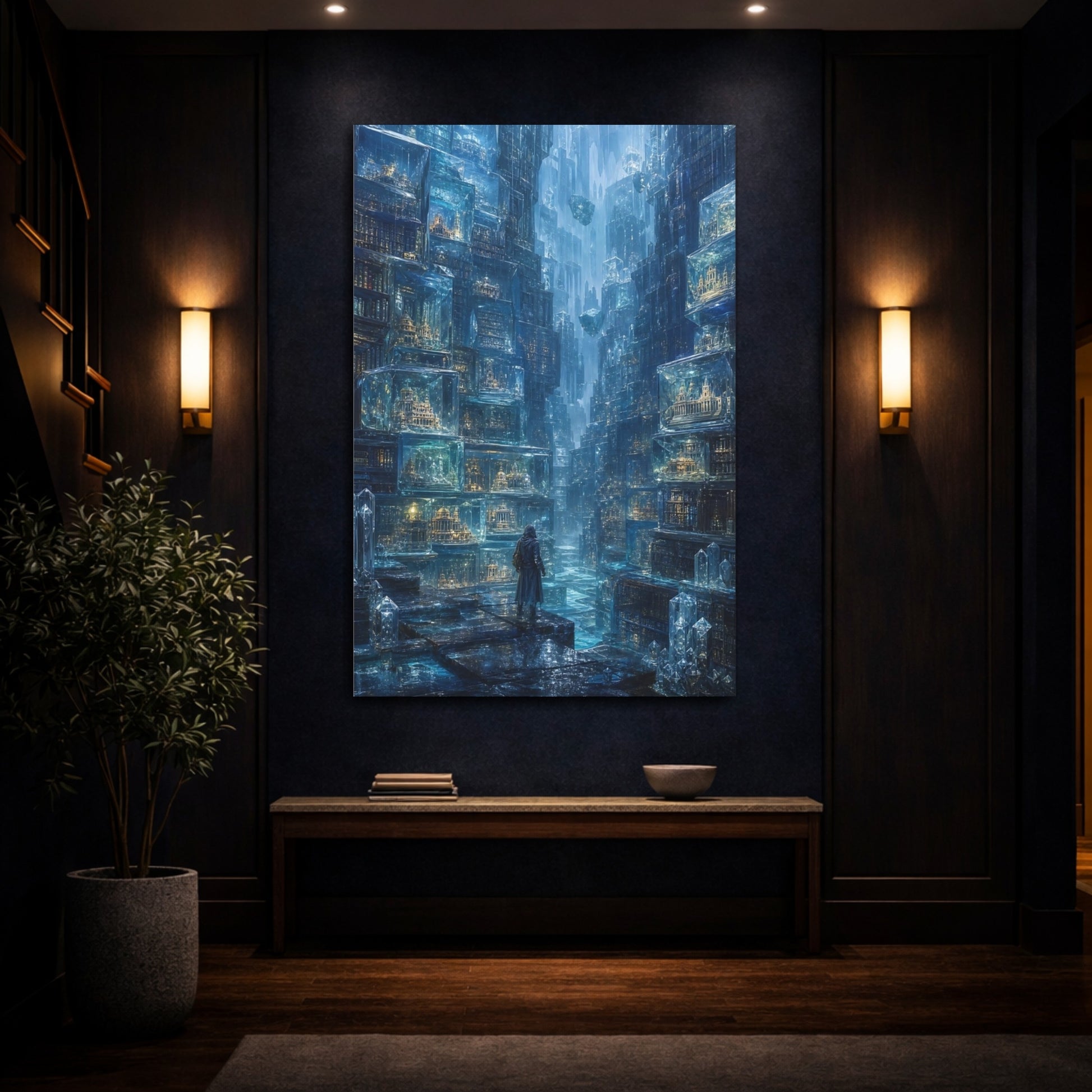 Mockup 4. Crystal City Archive shown as canvas print