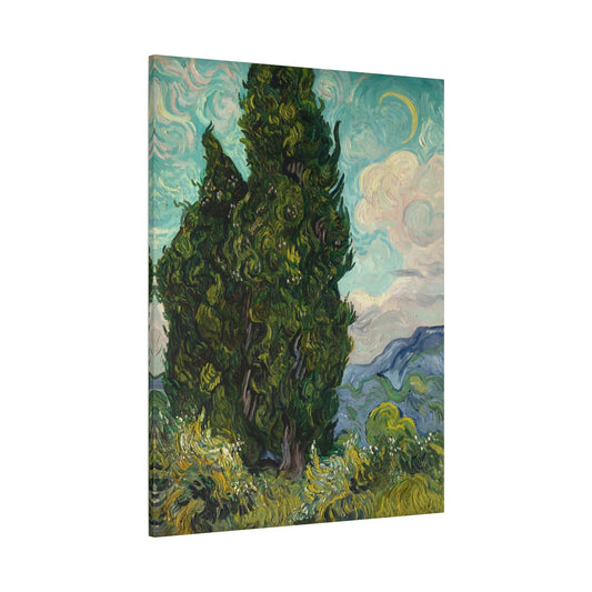 Cypresses Canvas Van Gogh Print - Famous Artist Wall Art - YesArtYes