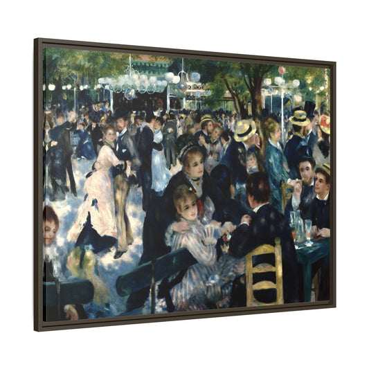 Dance at Le Moulin Renoir Canvas Print - Framed Wall Art - YesArtYes