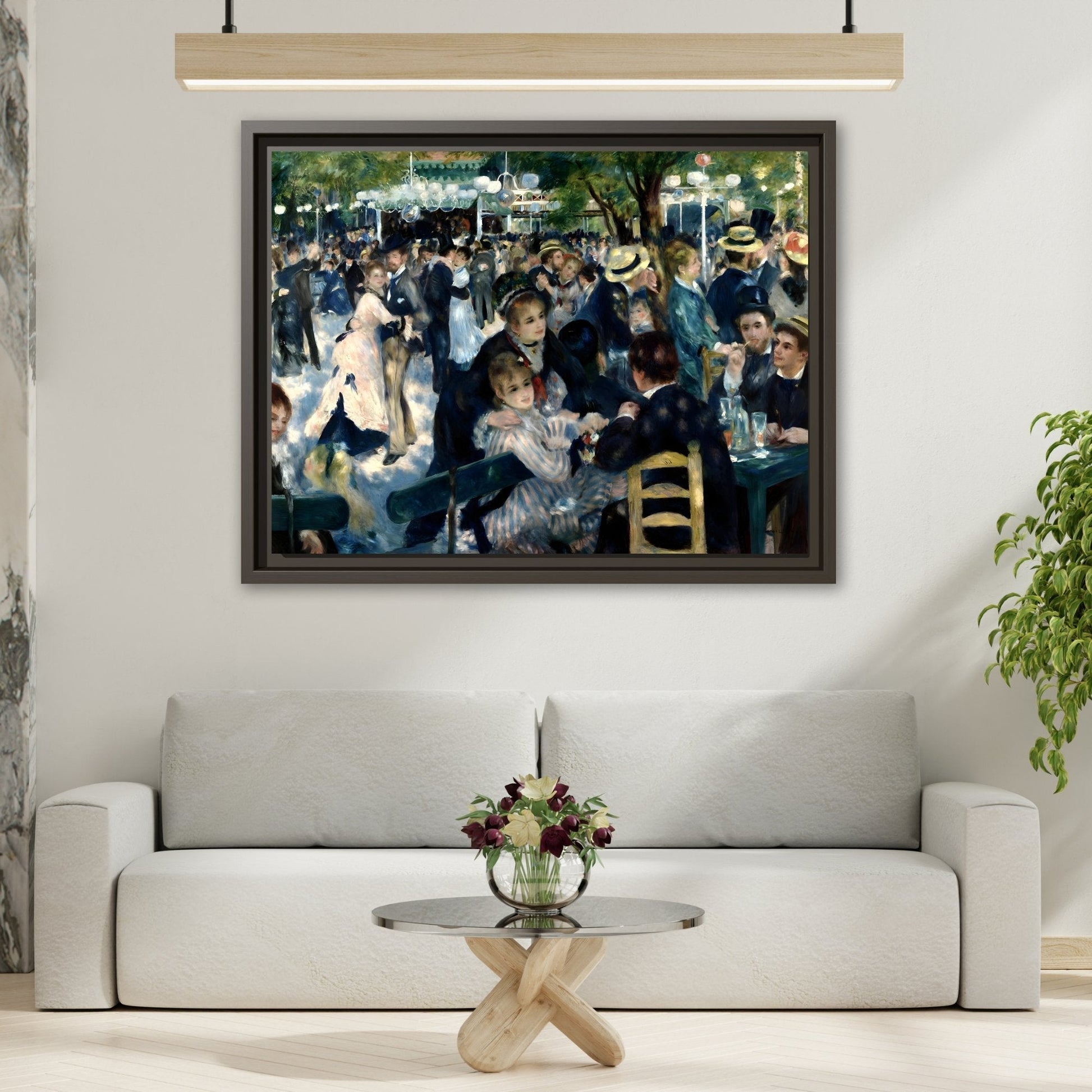 Dance at Le Moulin Renoir Canvas Print - Framed Wall Art - YesArtYes