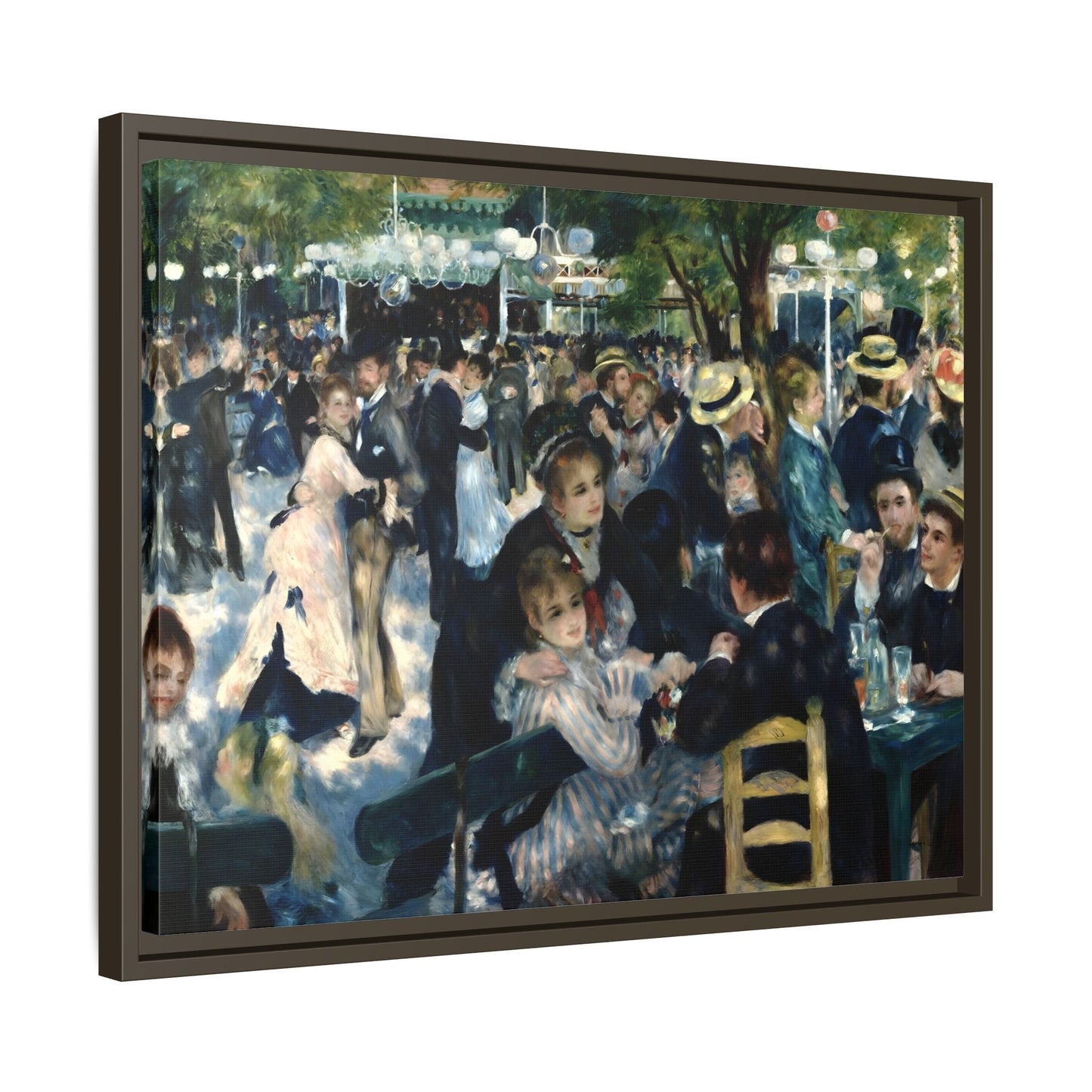 Dance at Le Moulin Renoir Canvas Print - Framed Wall Art - YesArtYes