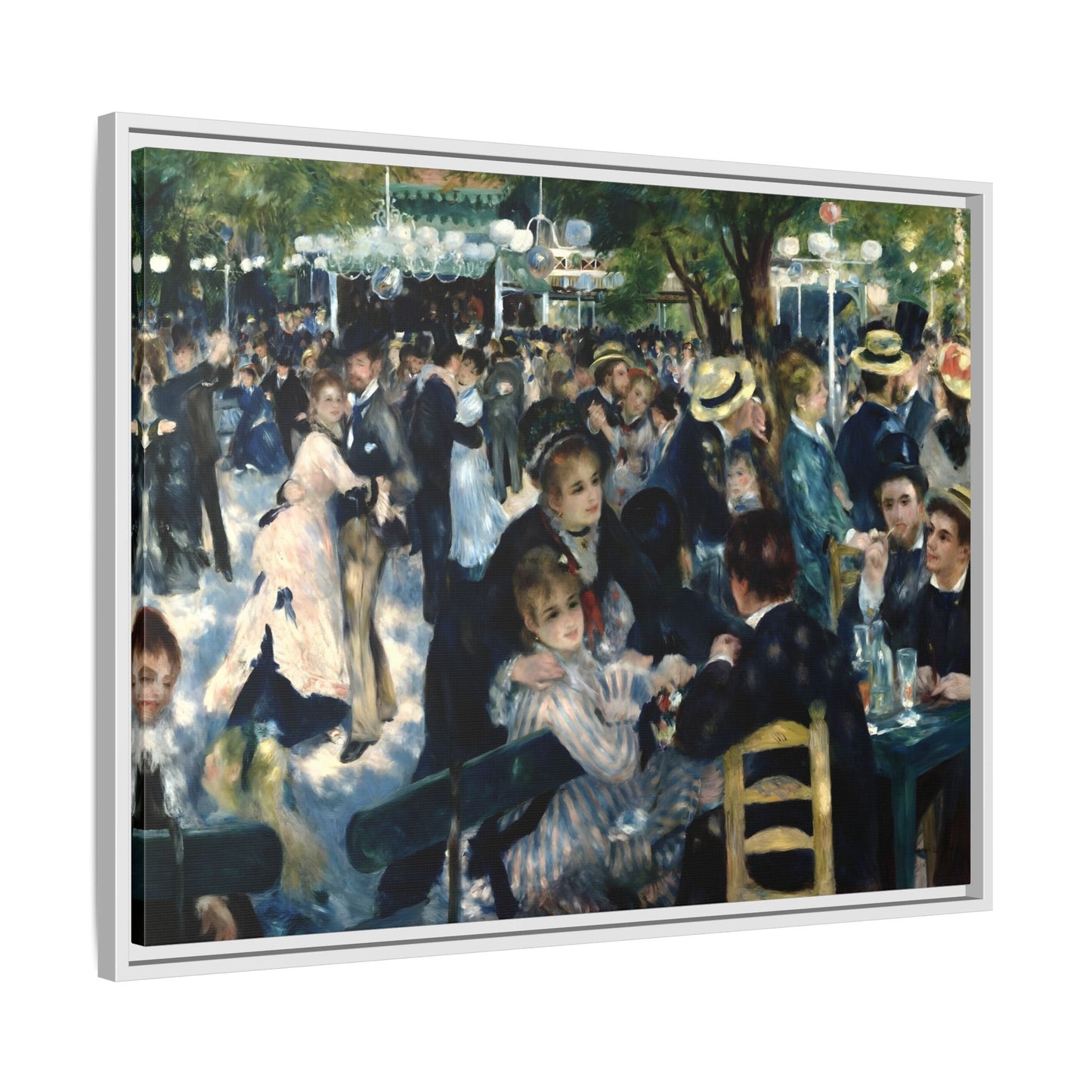 Dance at Le Moulin Renoir Canvas Print - Framed Wall Art - YesArtYes