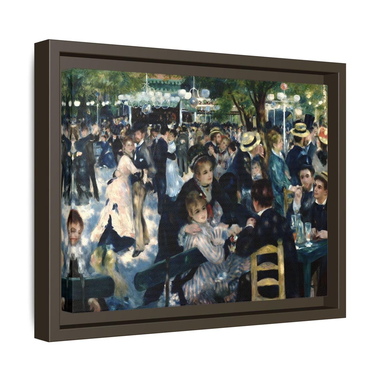 Dance at Le Moulin Renoir Canvas Print - Framed Wall Art - YesArtYes