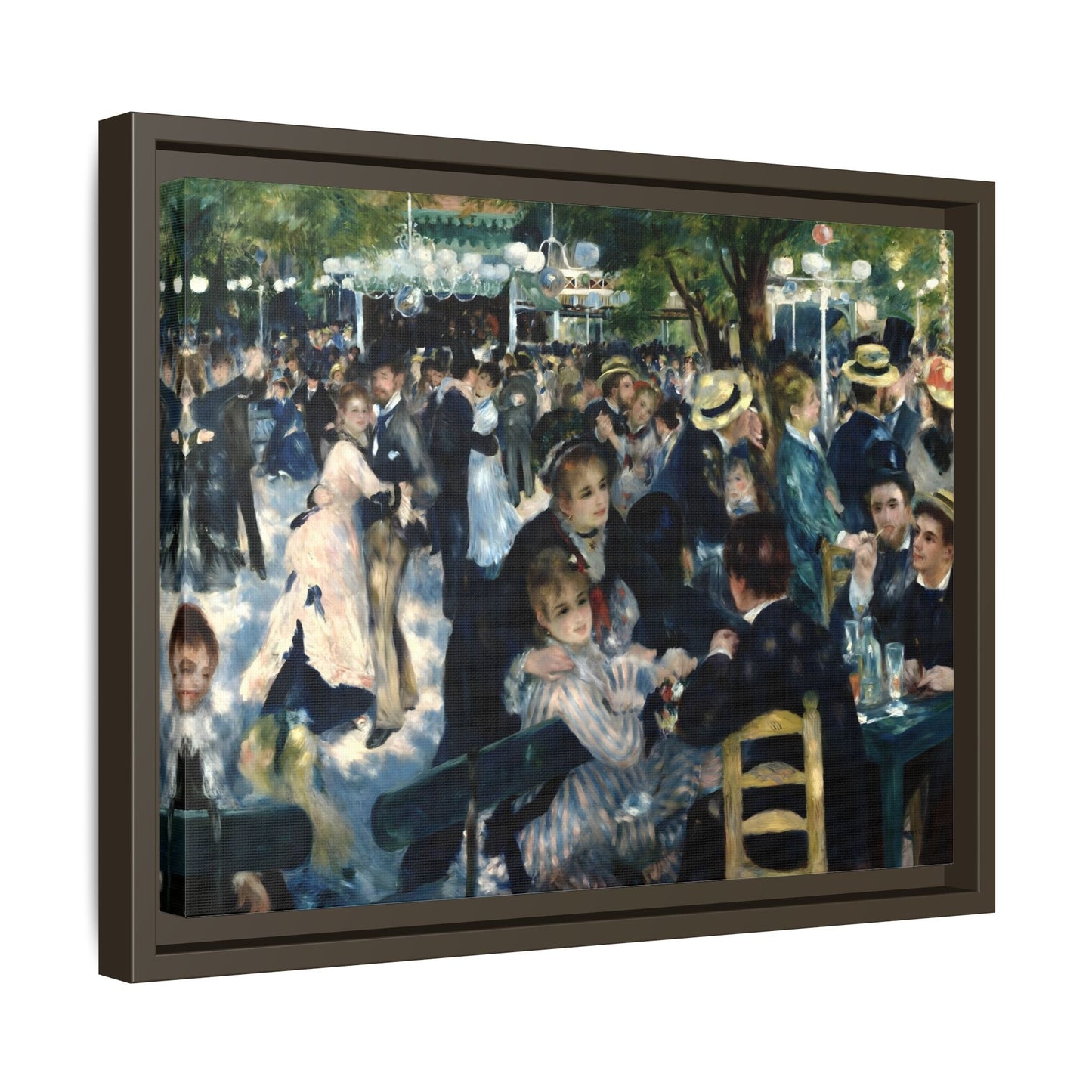 Dance at Le Moulin Renoir Canvas Print - Framed Wall Art - YesArtYes