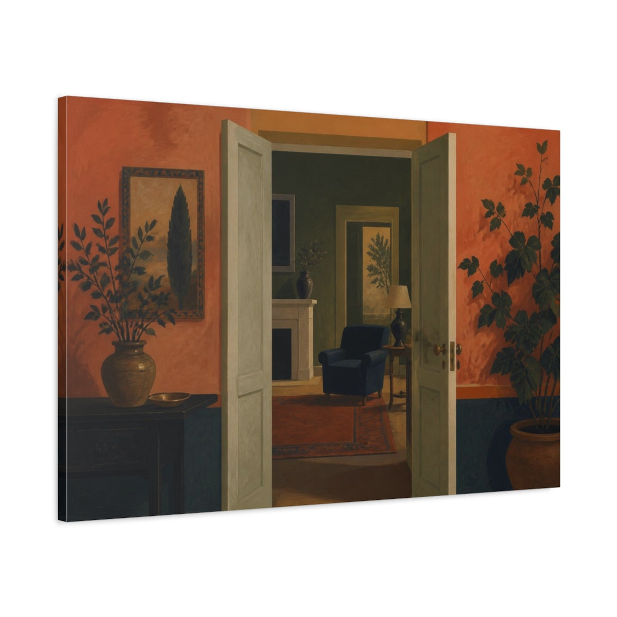 Main Mockup. Doorway Illusion shown as canvas print