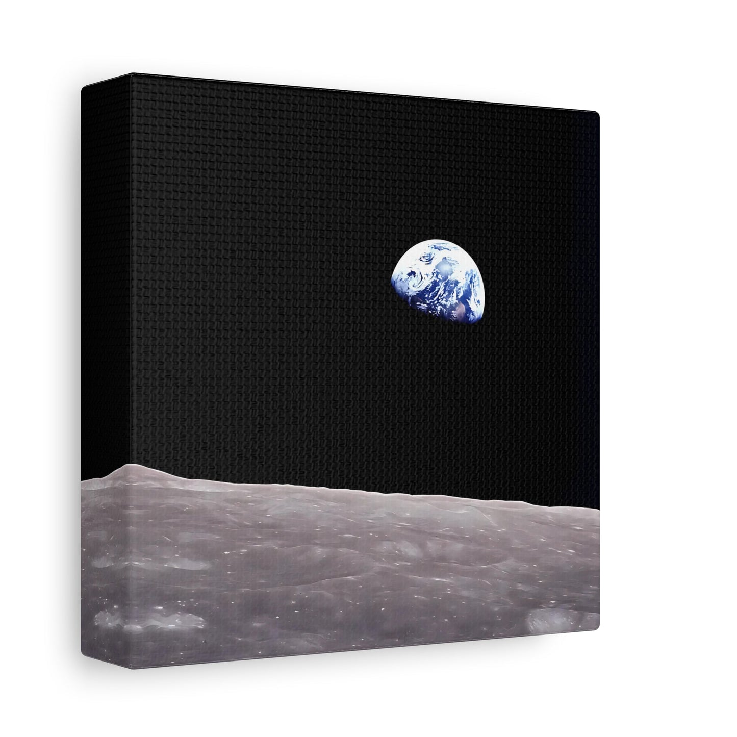 Earth from Moons Nasa Space Canvas Print - Apollo 8 Wall Art