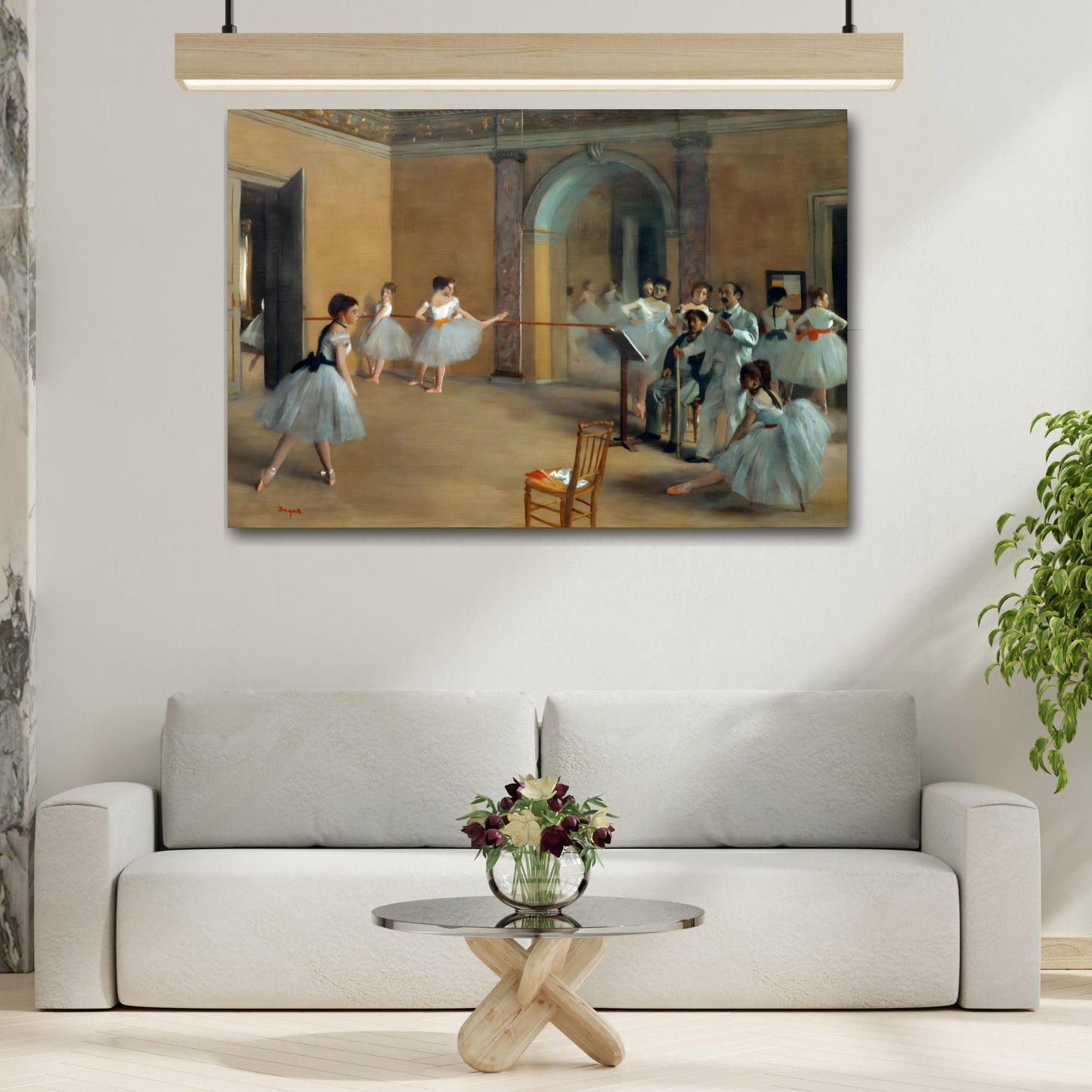 Edgar Degas Dance Foyer at the Opera - Canvas Wall Art Print