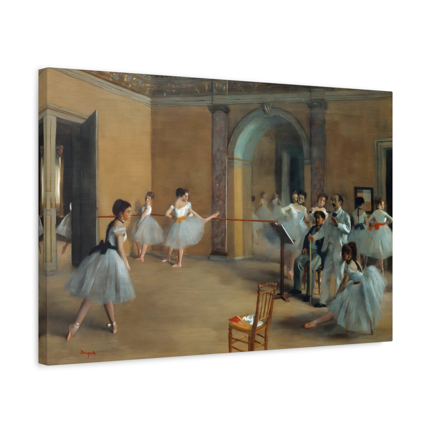 Edgar Degas Dance Foyer at the Opera - Canvas Wall Art Print