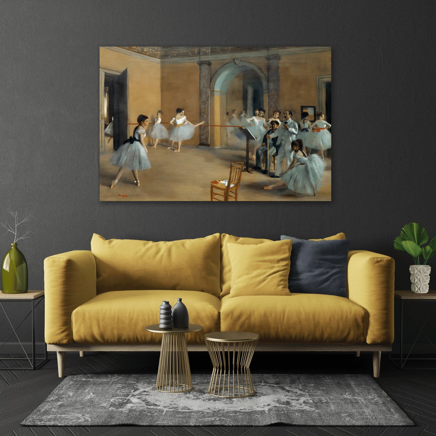 Edgar Degas Dance Foyer at the Opera - Canvas Wall Art Print