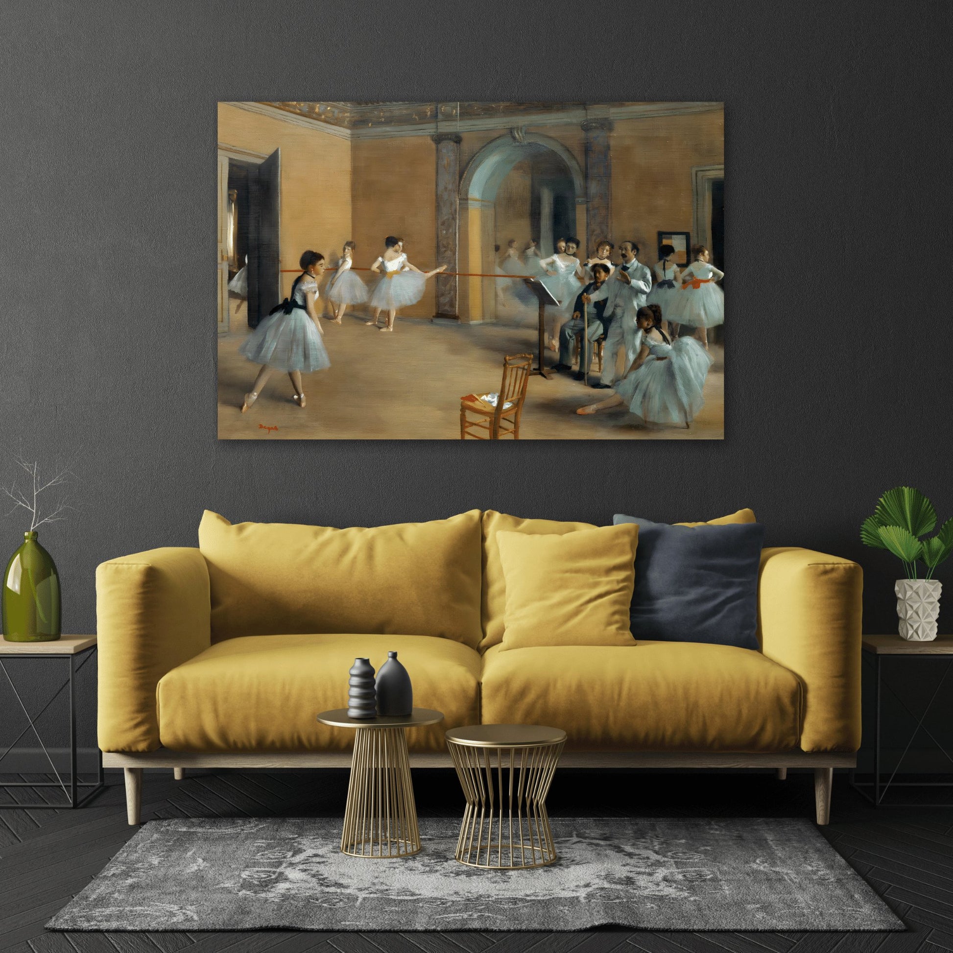 Edgar Degas Dance Foyer at the Opera - Canvas Wall Art Print