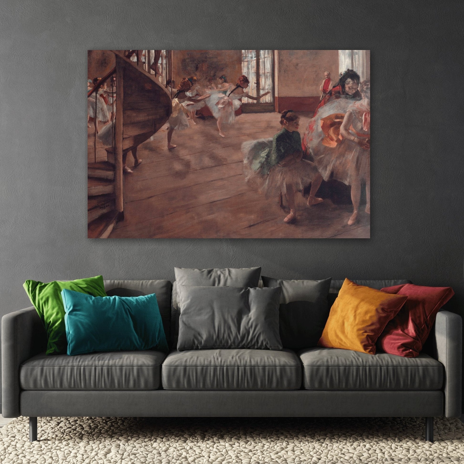 Edgar Degas The Rehearsal - Canvas Wall Art Print Reproduction