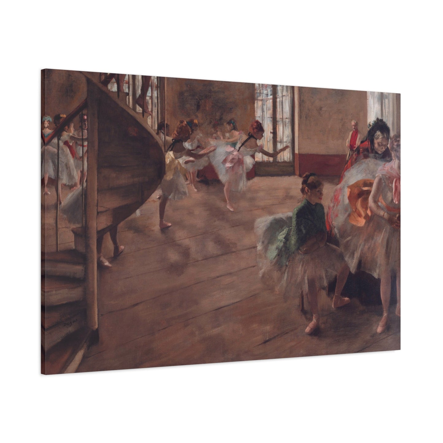 Edgar Degas The Rehearsal - Canvas Wall Art Print Reproduction