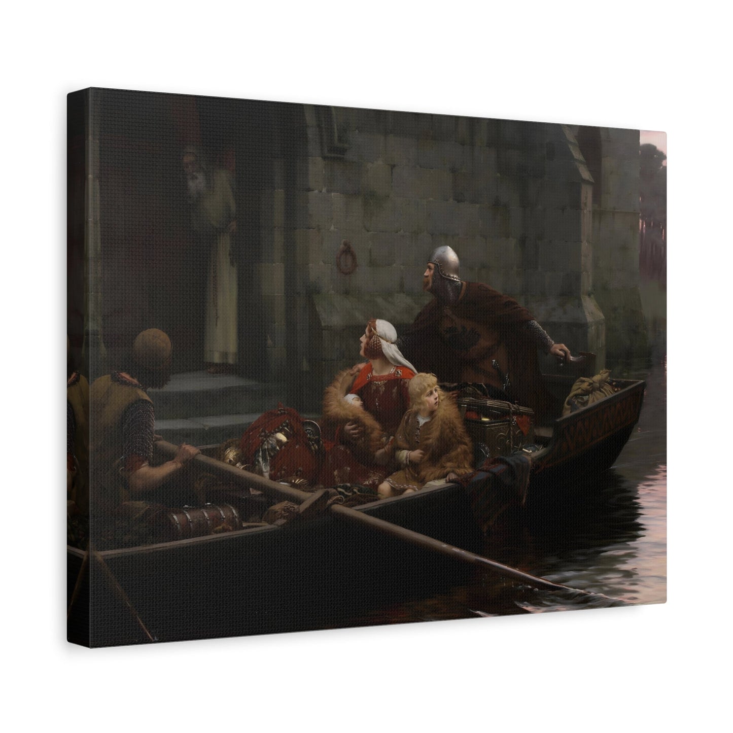 Edmund Blair Leighton In Time of Peril - Canvas Wall Art Print