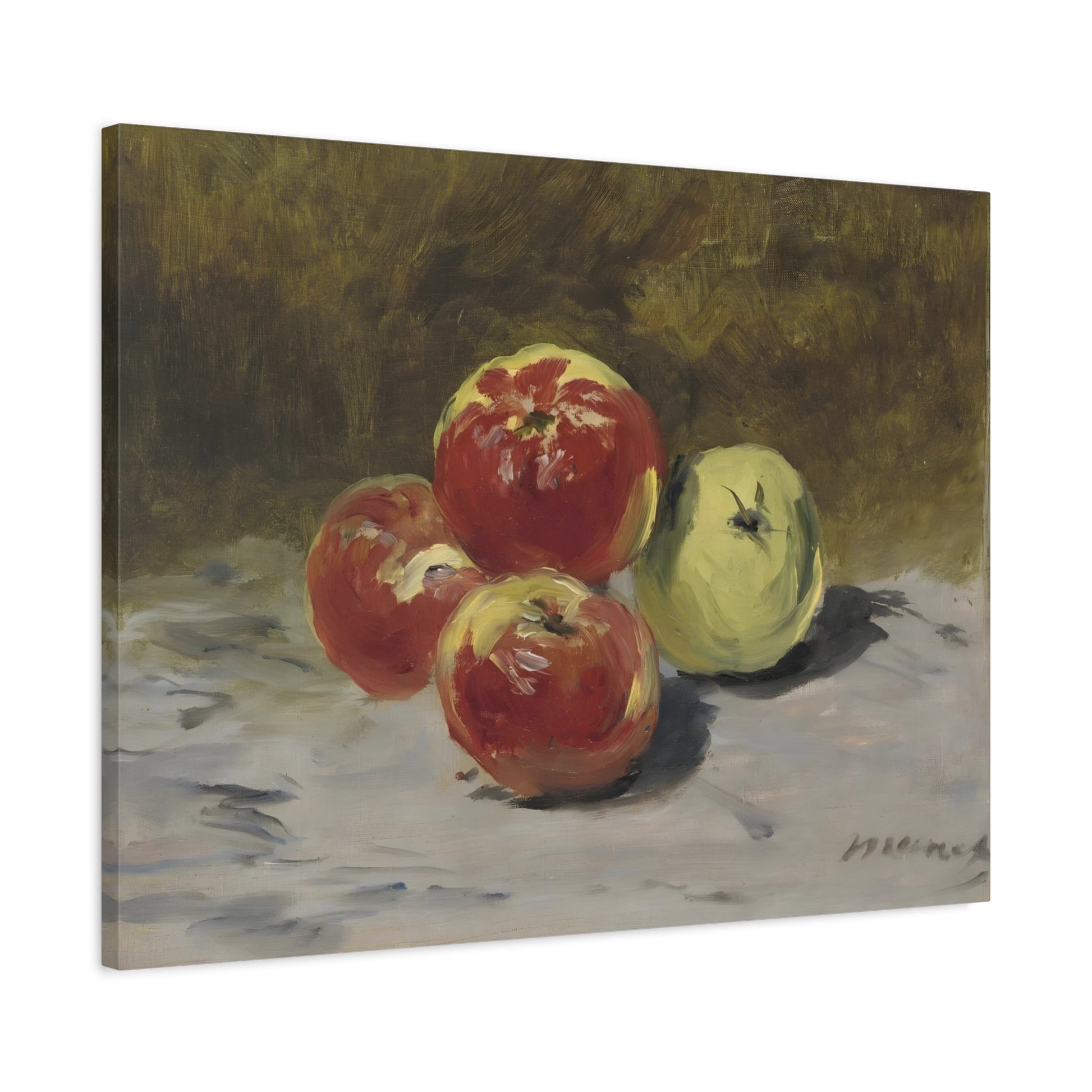 Edouard Manet Four Apples - Famous Wall Art Canvas Printing