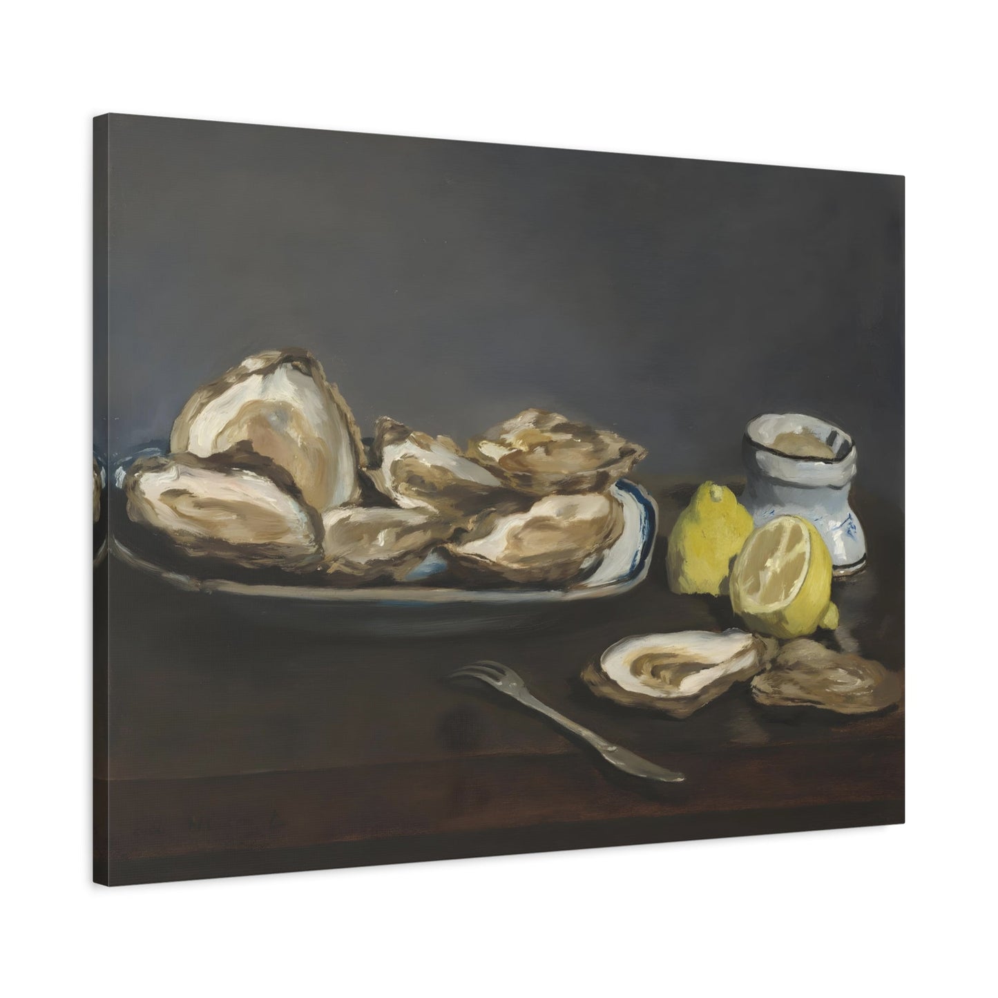 Edouard Manet Oysters - Canvas Wall Art Reproduction